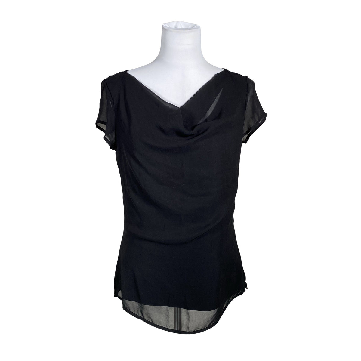 Unisex s.Oliver - Short-sleeved blouse, size 36 - Black (1)