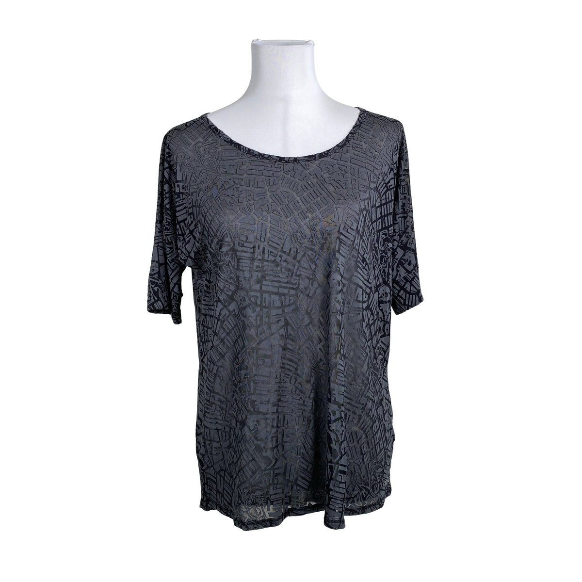 Unisex Casall - Sports shirt, short sleeve, size 38 - Gray (1)