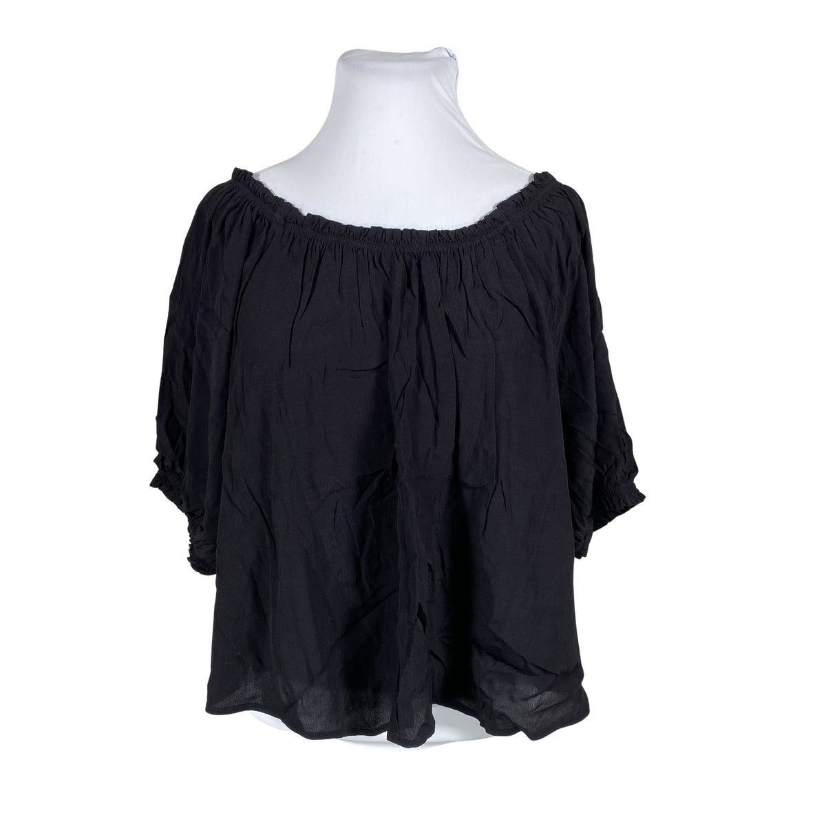 Unisex Lindex - Short-sleeved blouse, size 44 - Black (1)