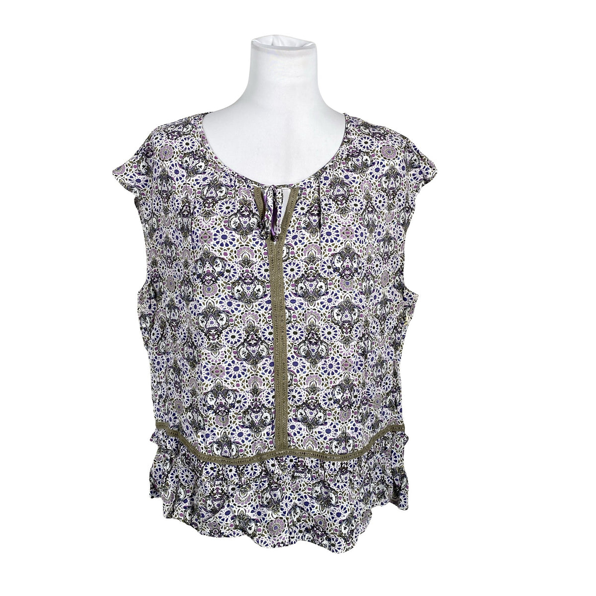 Unisex Taifun - Short-sleeved blouse, size 36 - Violet (1)