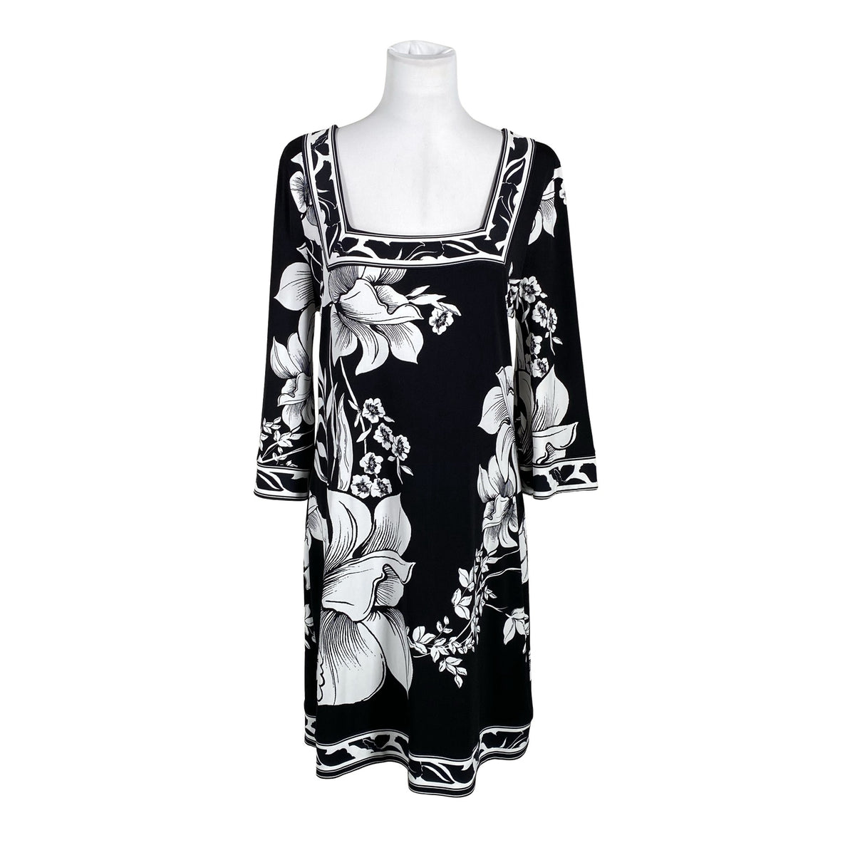 Unisex White House Black Market - Tricot dress, size 40 - Black (1)
