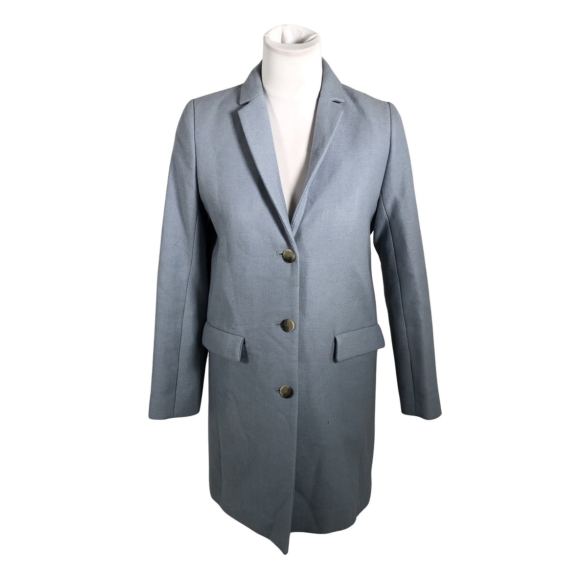 Unisex Samsoe&Samsoe - Wool coat, size 36 - Light blue (1)