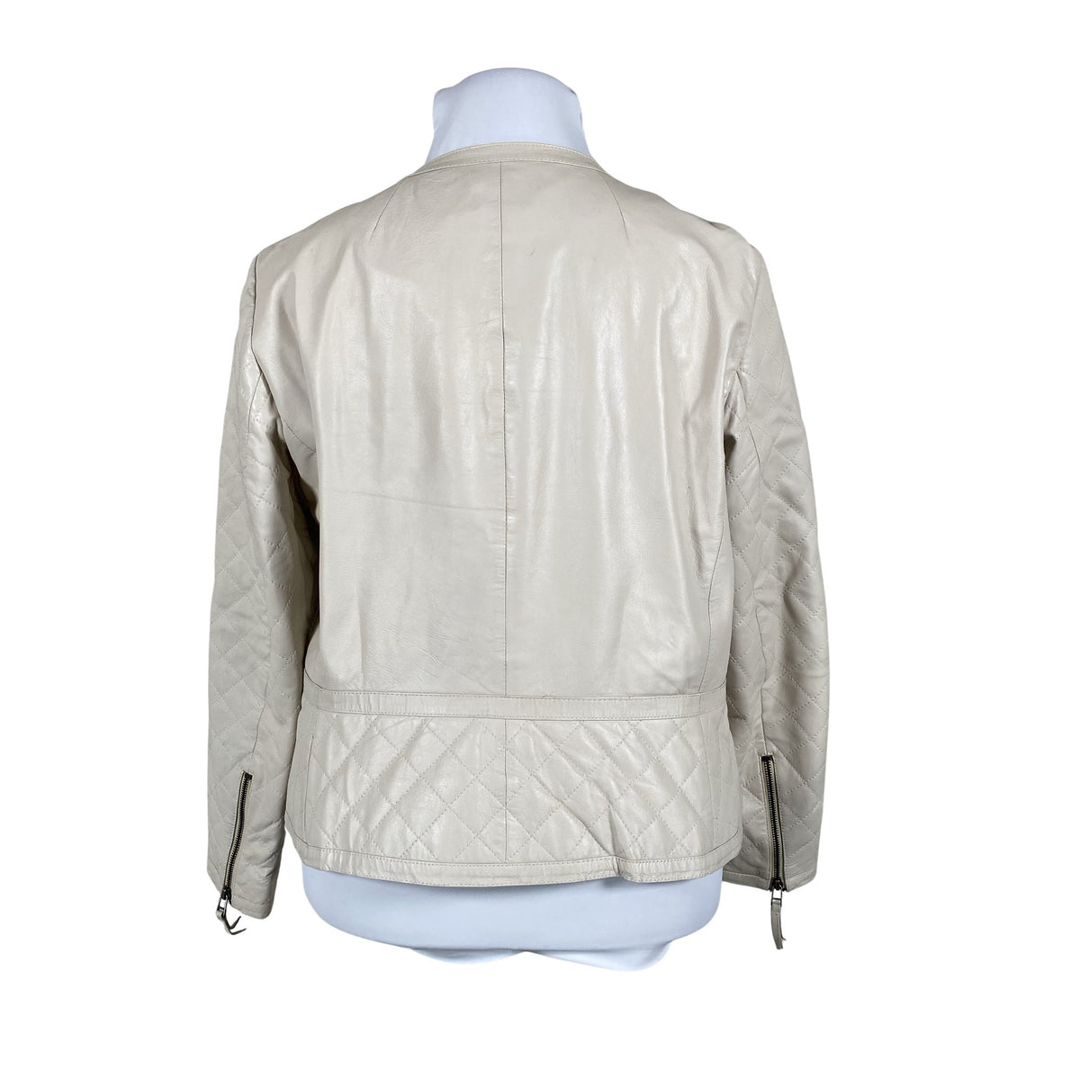 Unisex Riu Paris - Leather jacket, size 46 - Beige (2)