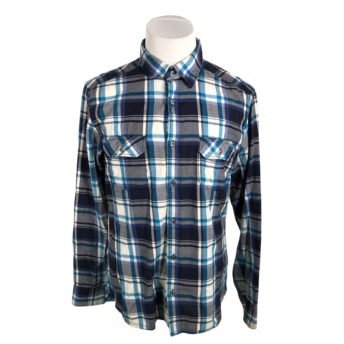 Unisex Esprit - Collared shirt, size L - Blue (1)