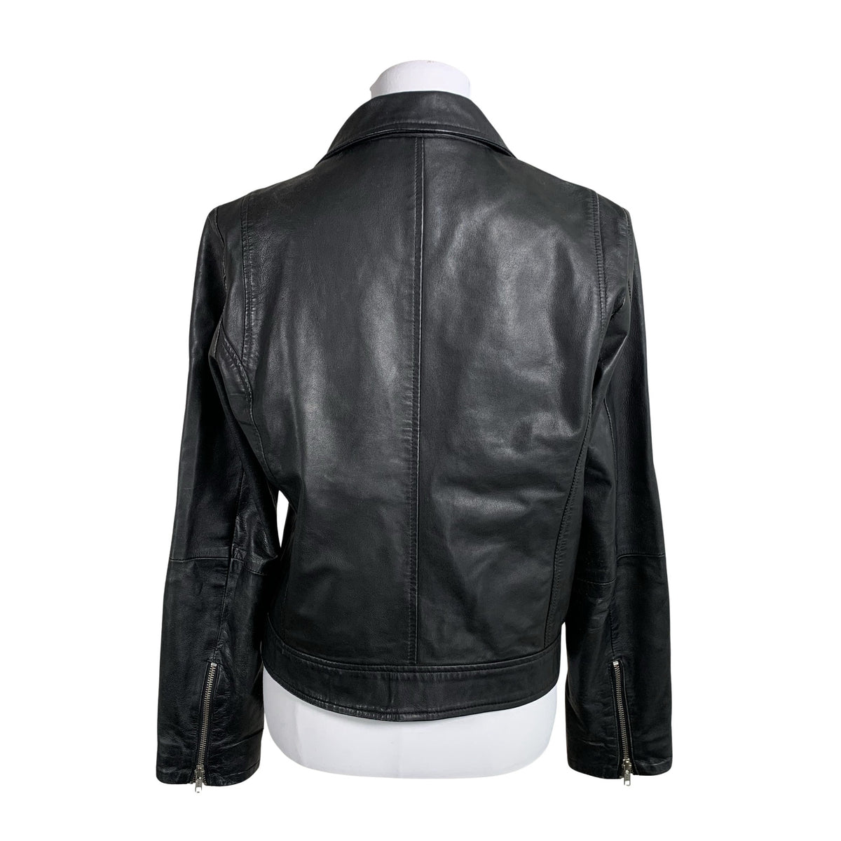 Unisex Selected - Leather jacket, size 40 - Black (3)