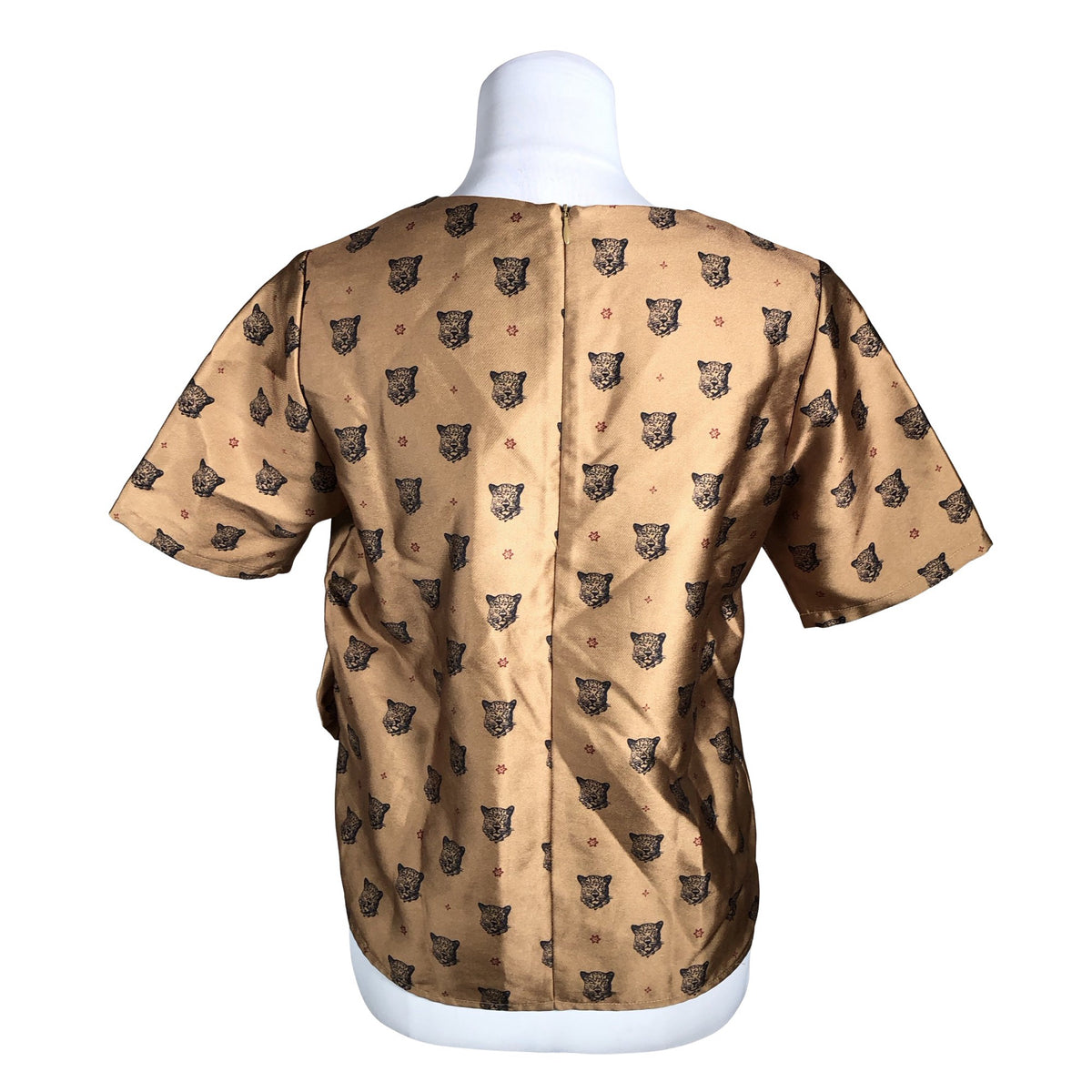 Unisex Scotch&Soda - Short-sleeved blouse, size 36 - Brown (2)