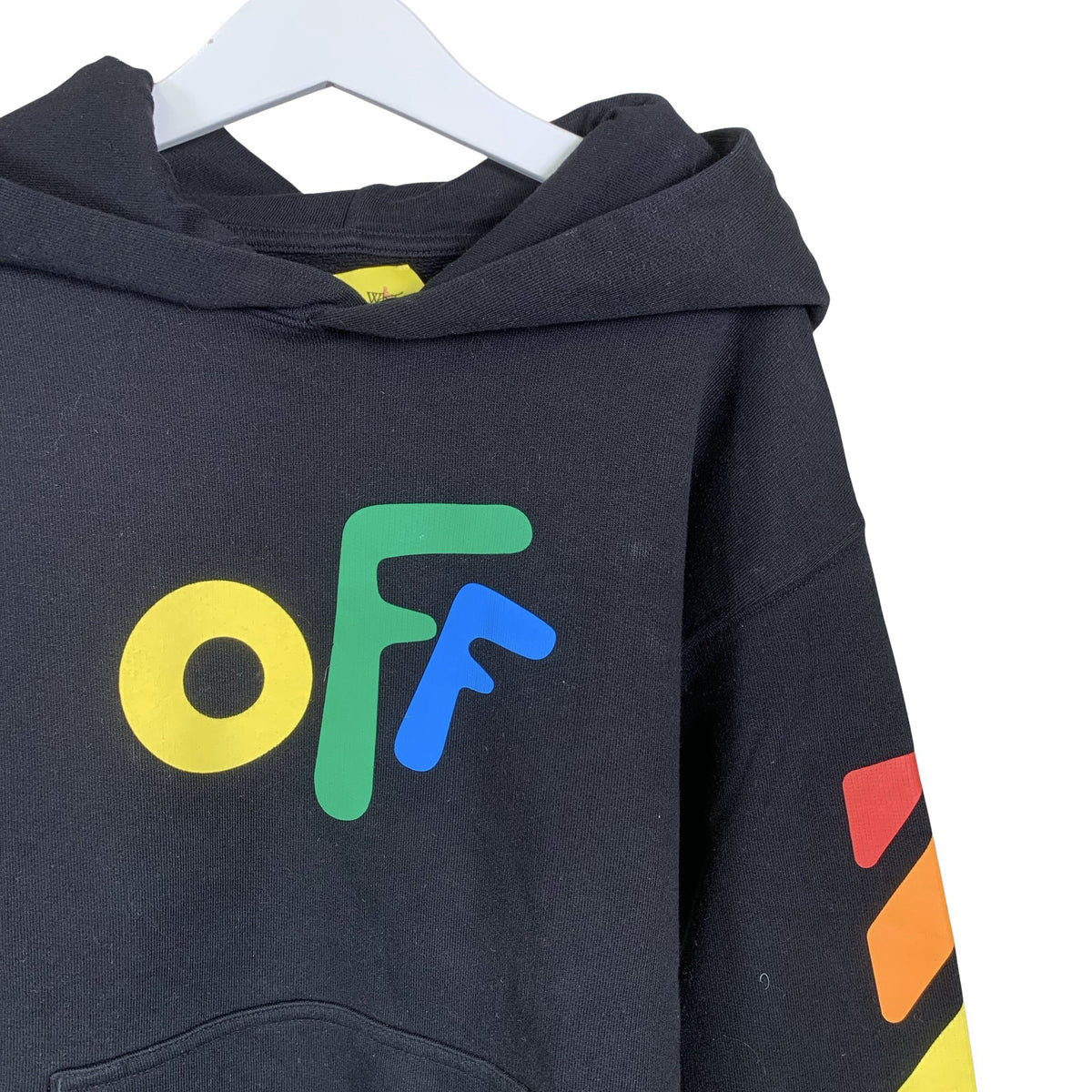 Unisex Off-White - Hoodie, size 134 - 140 - Black (3)