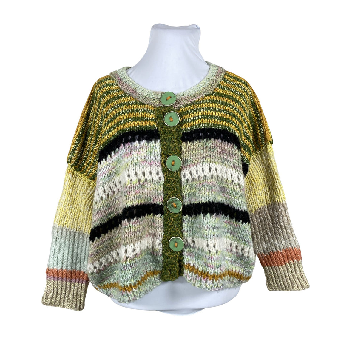 Unisex Handmade - Cardigan, size 42 - Green (1)