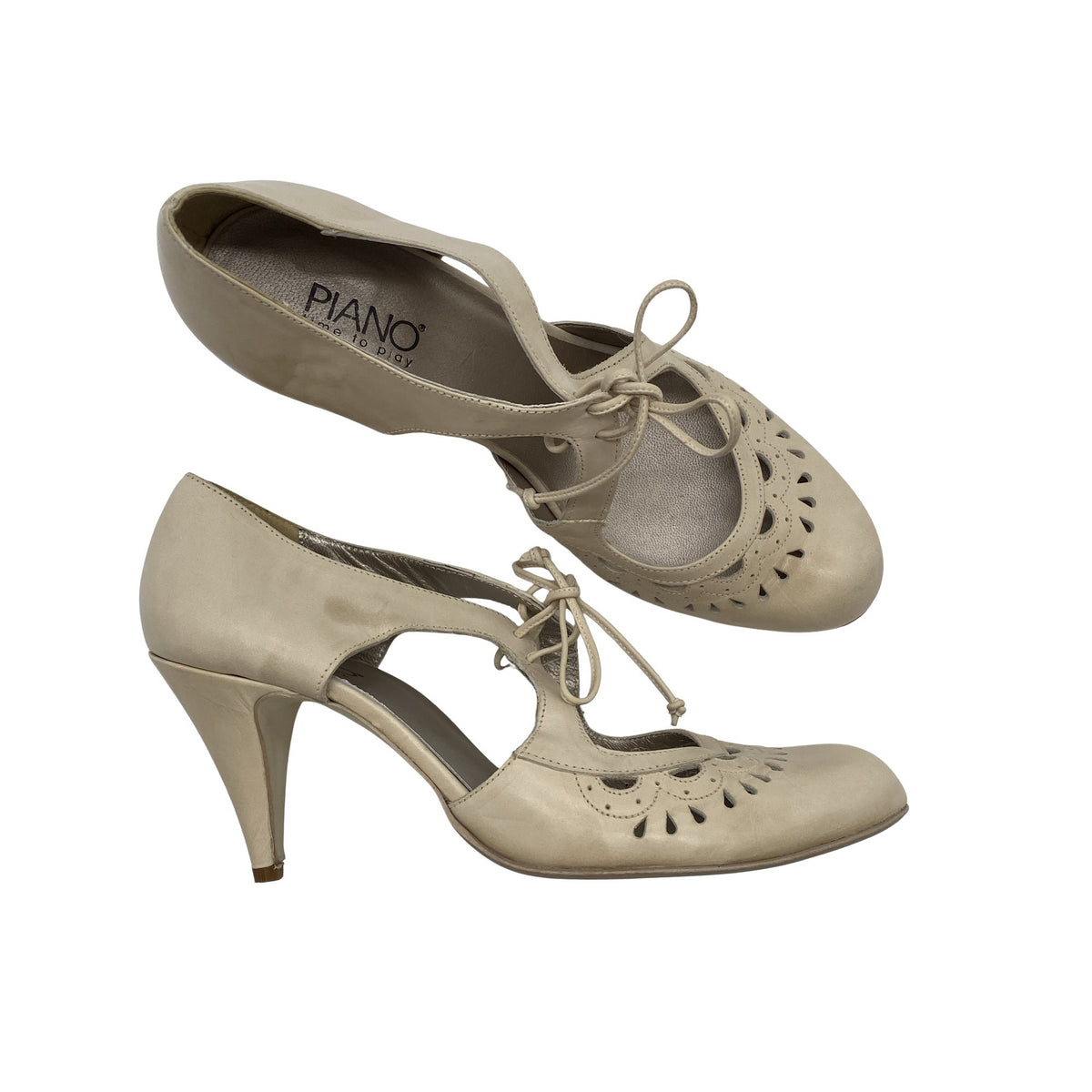 Unisex Piano - High heels, size 40 - Beige (1)