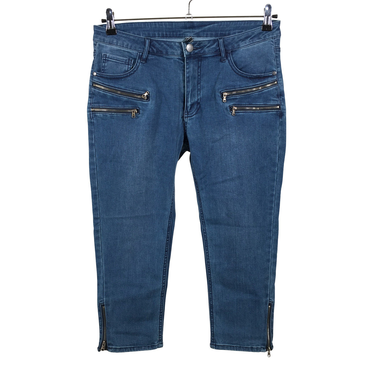 Unisex Free Quent - Capri jeans, size 40 - Blue (1)