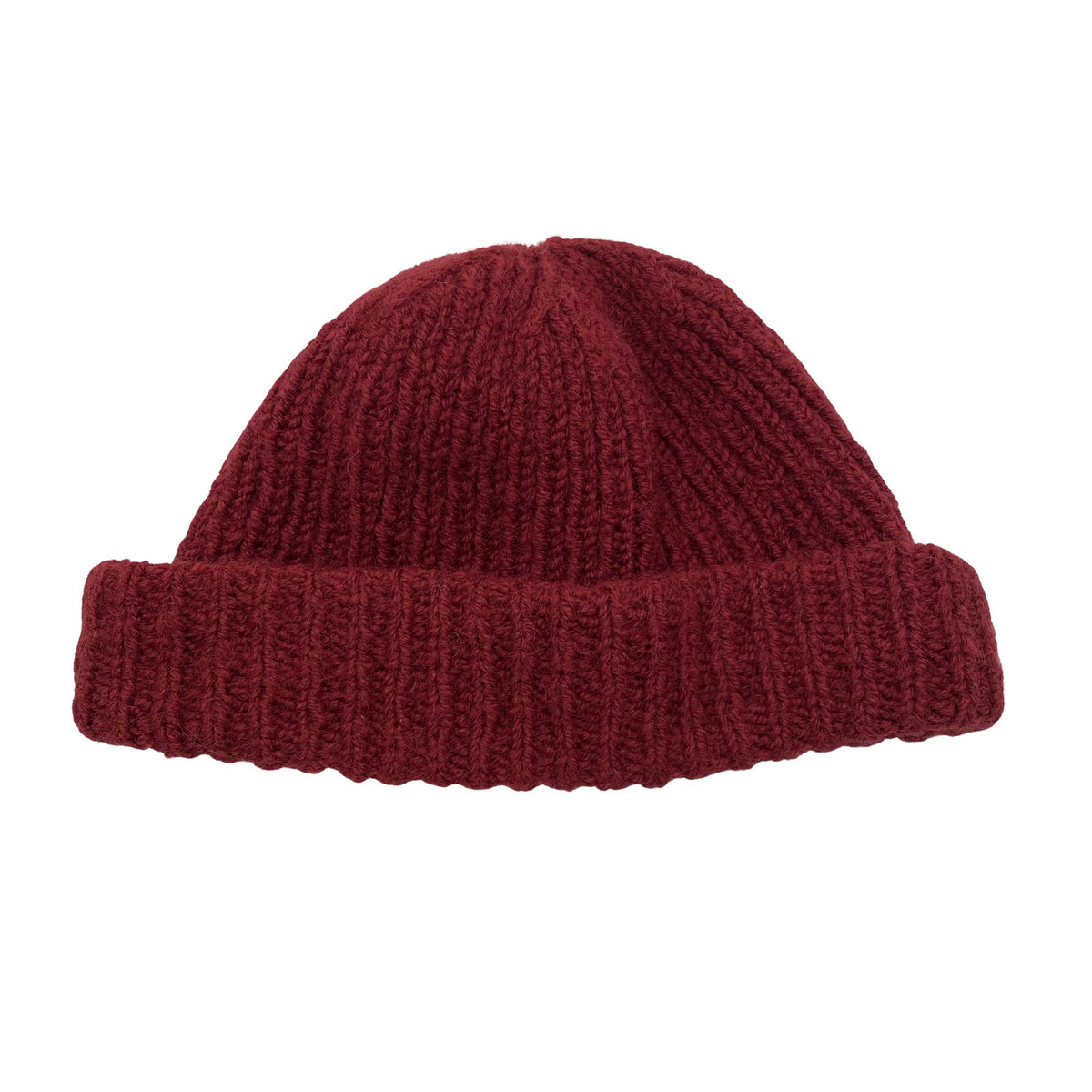 Unisex Handmade - Winter beanie, size 58 - 60 cm - Wine red (1)