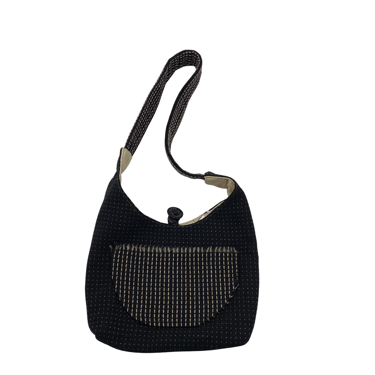 Unisex Handmade - Shoulder bag, size Midi - Black (1)