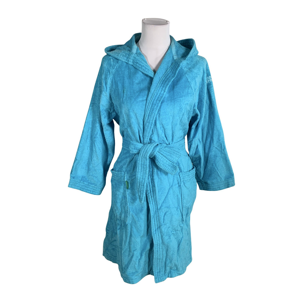 Unisex Benetton - Bathrobe, size 34 - Turquoise (1)