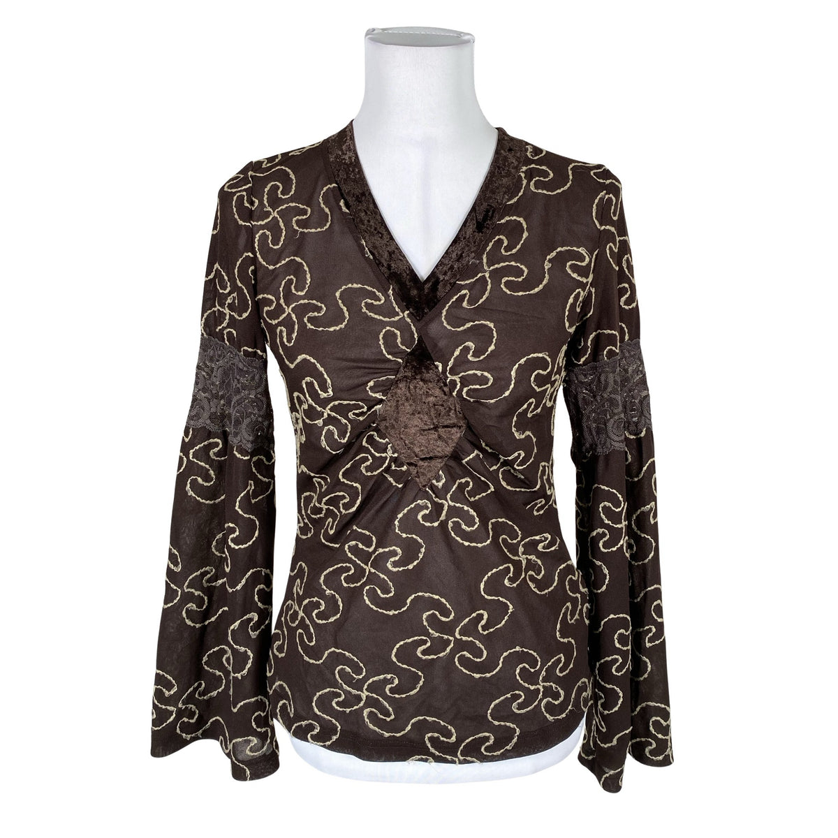 Unisex Claire.dk - Blouse, size 38 - Brown (1)