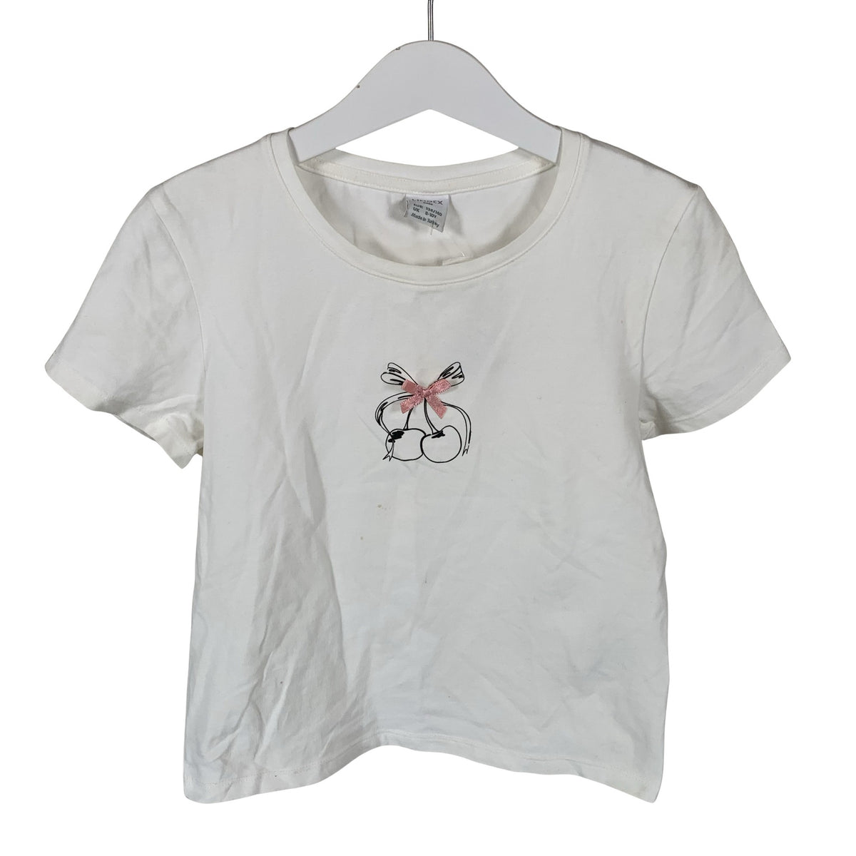 Unisex Lindex - T-shirt, size 134 - 140 - White (1)