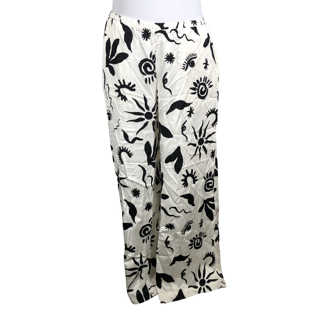 Unisex Lindex - Schiffon trousers, size 46 - Natural white (1)