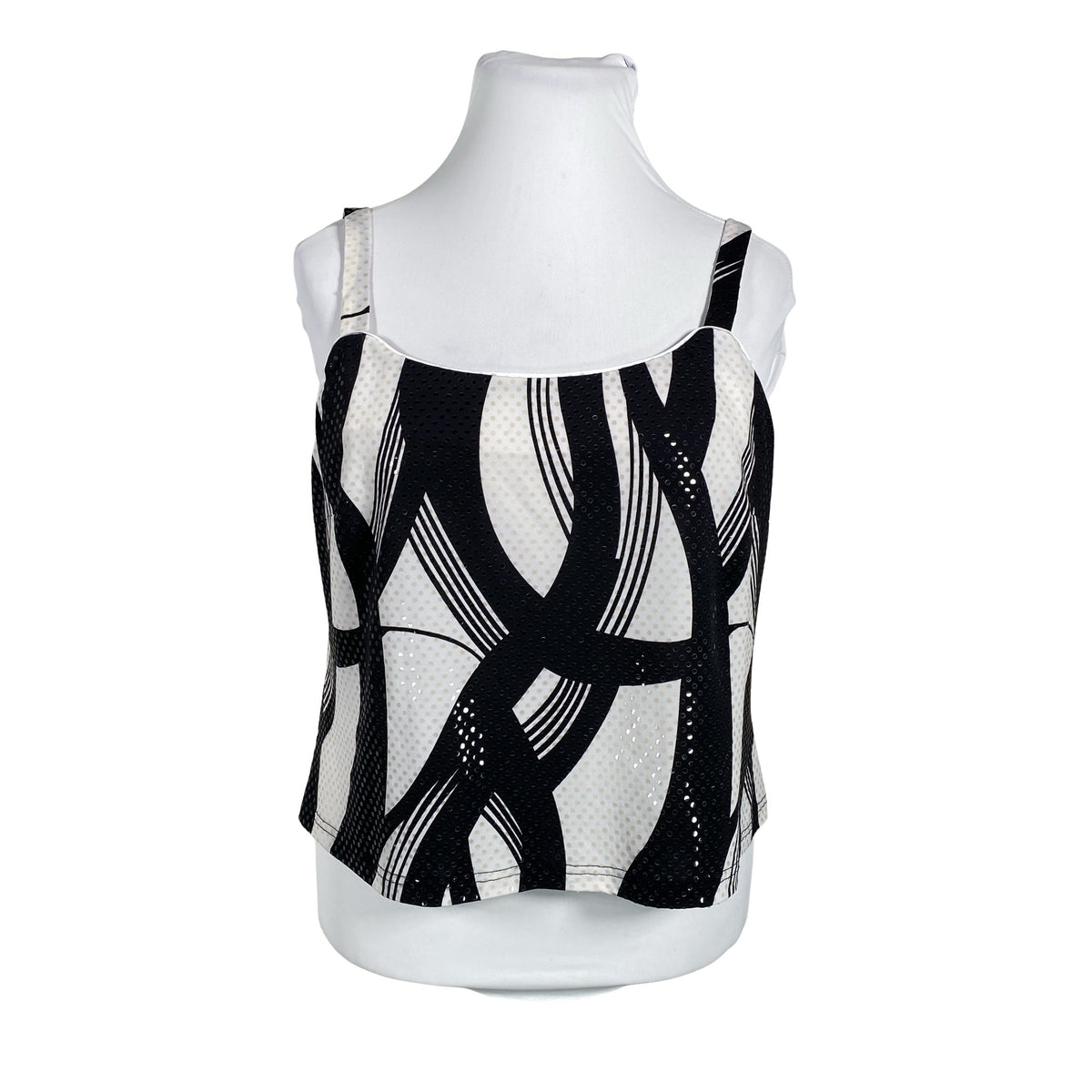 Unisex Joseph Ribkoff - Tricot tank top, size 46 - Black (1)
