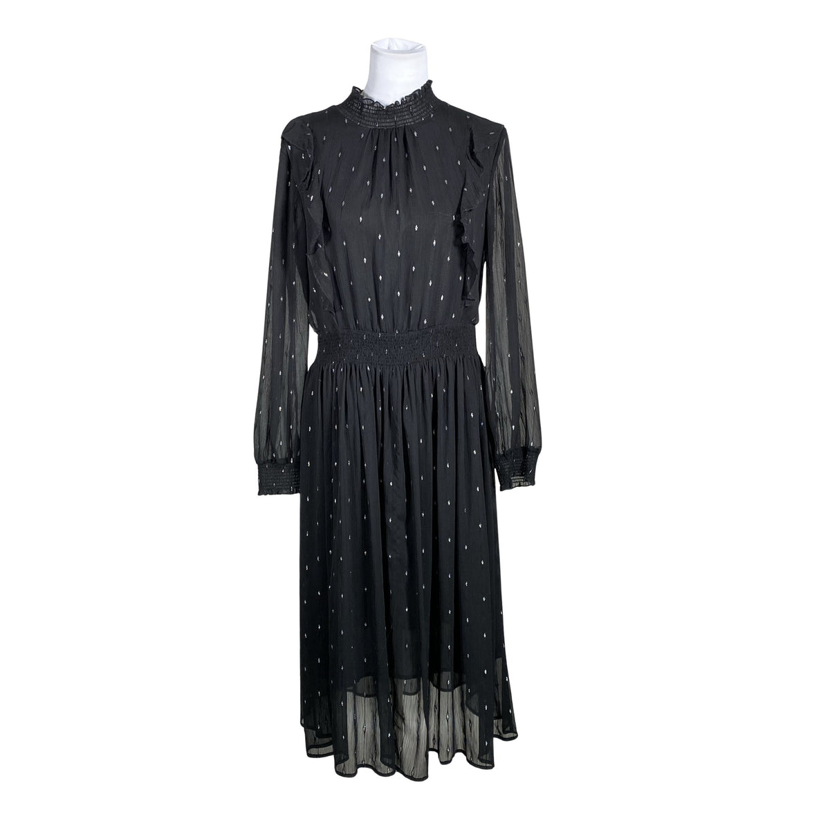 Unisex Silvian Heach - Schiffon dress, size 38 - Black (1)