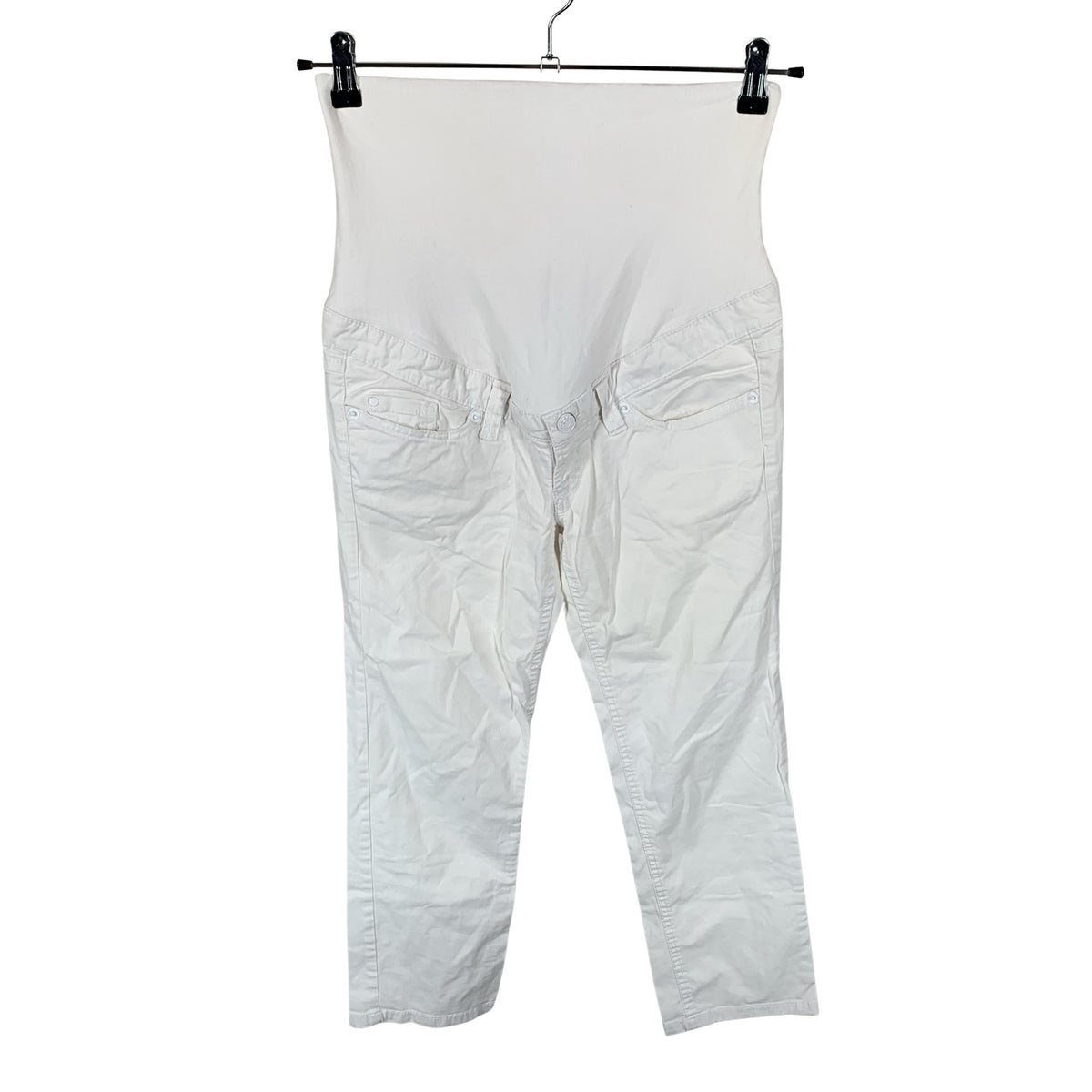 Unisex H&M Mama - Capri jeans, size 36 - White (1)