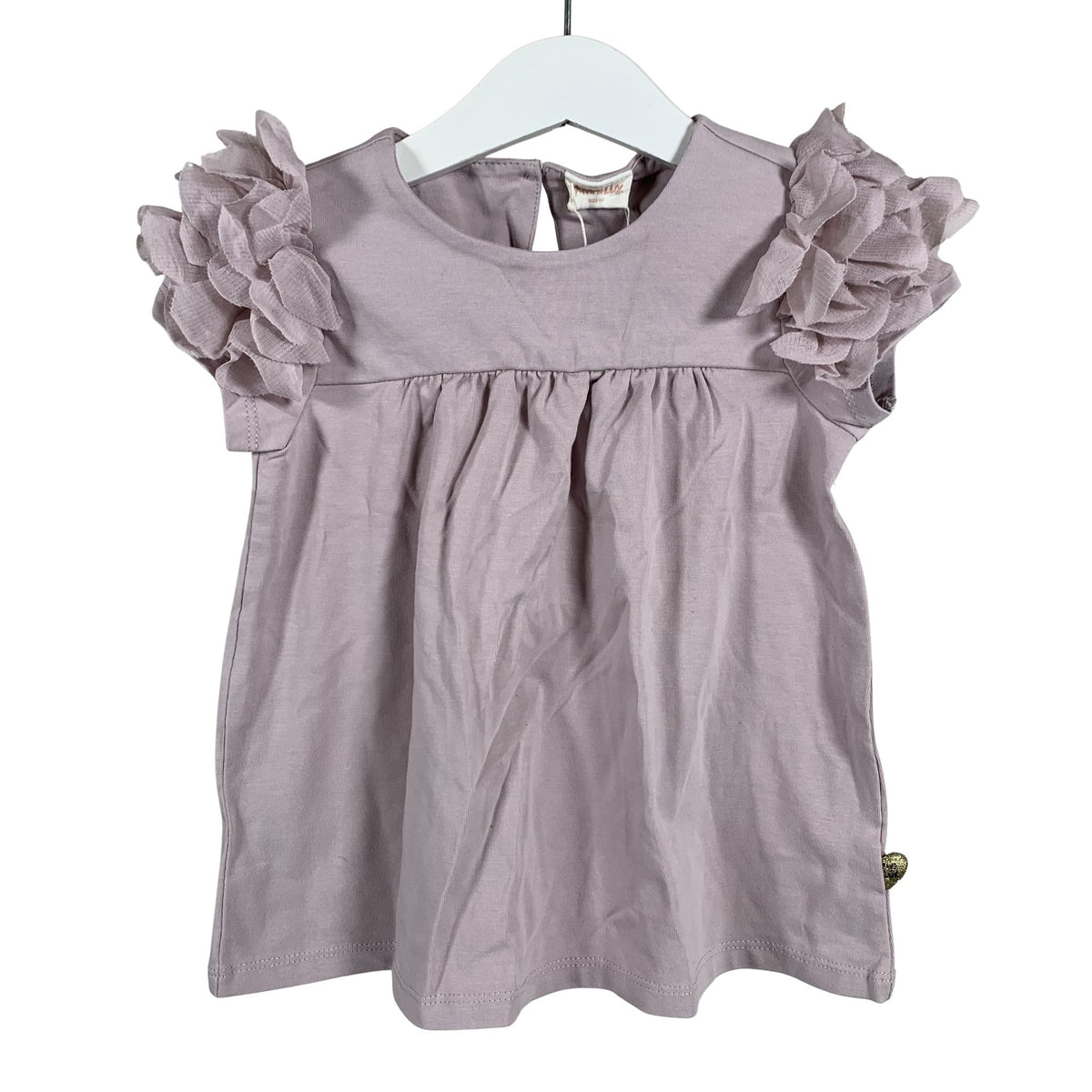 Unisex POMPdeLUX - Short-sleeved blouse, size 86 - 92 - Light pink (1)