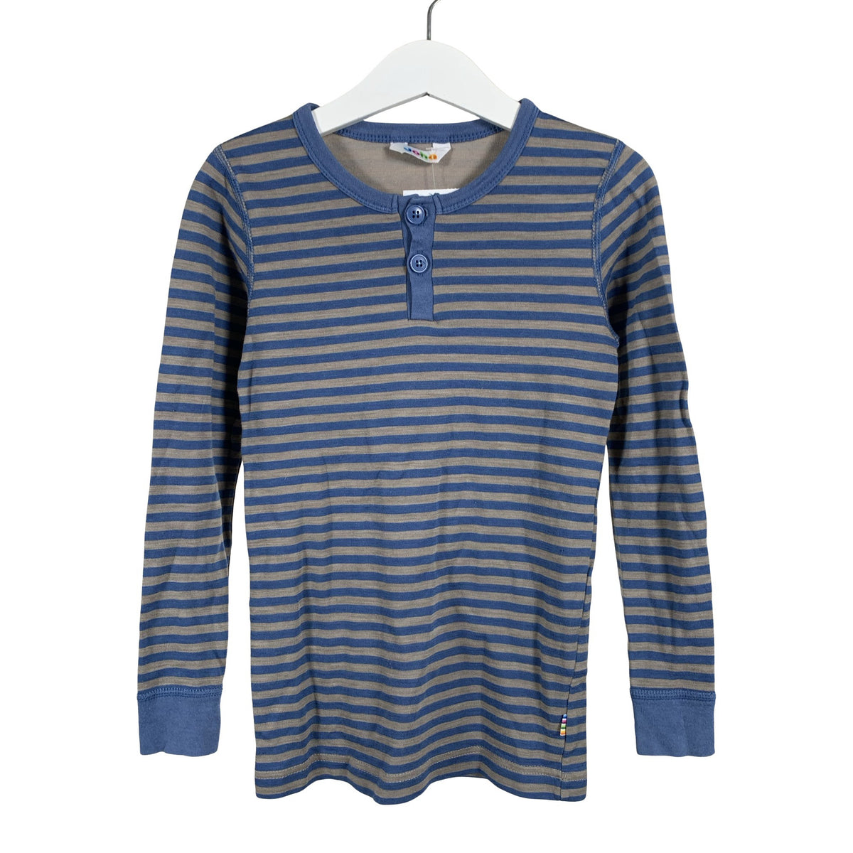 Unisex Joha - Tricot shirt, size 116 - 122 - Blue (1)