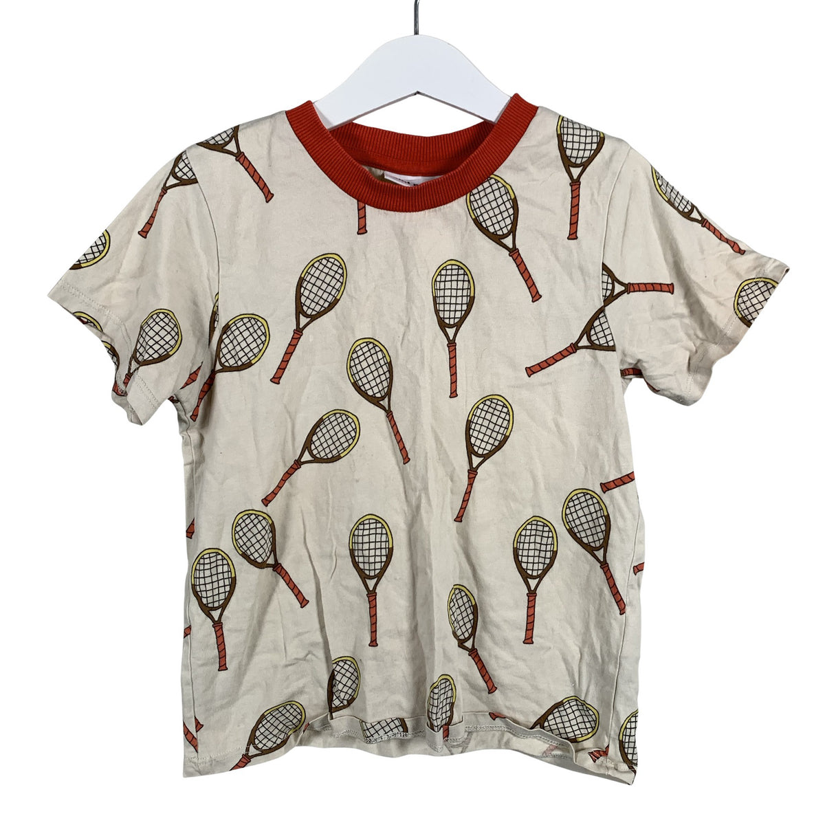 Unisex Mini Rodini - T-shirt, size 116 - 122 - Beige (1)