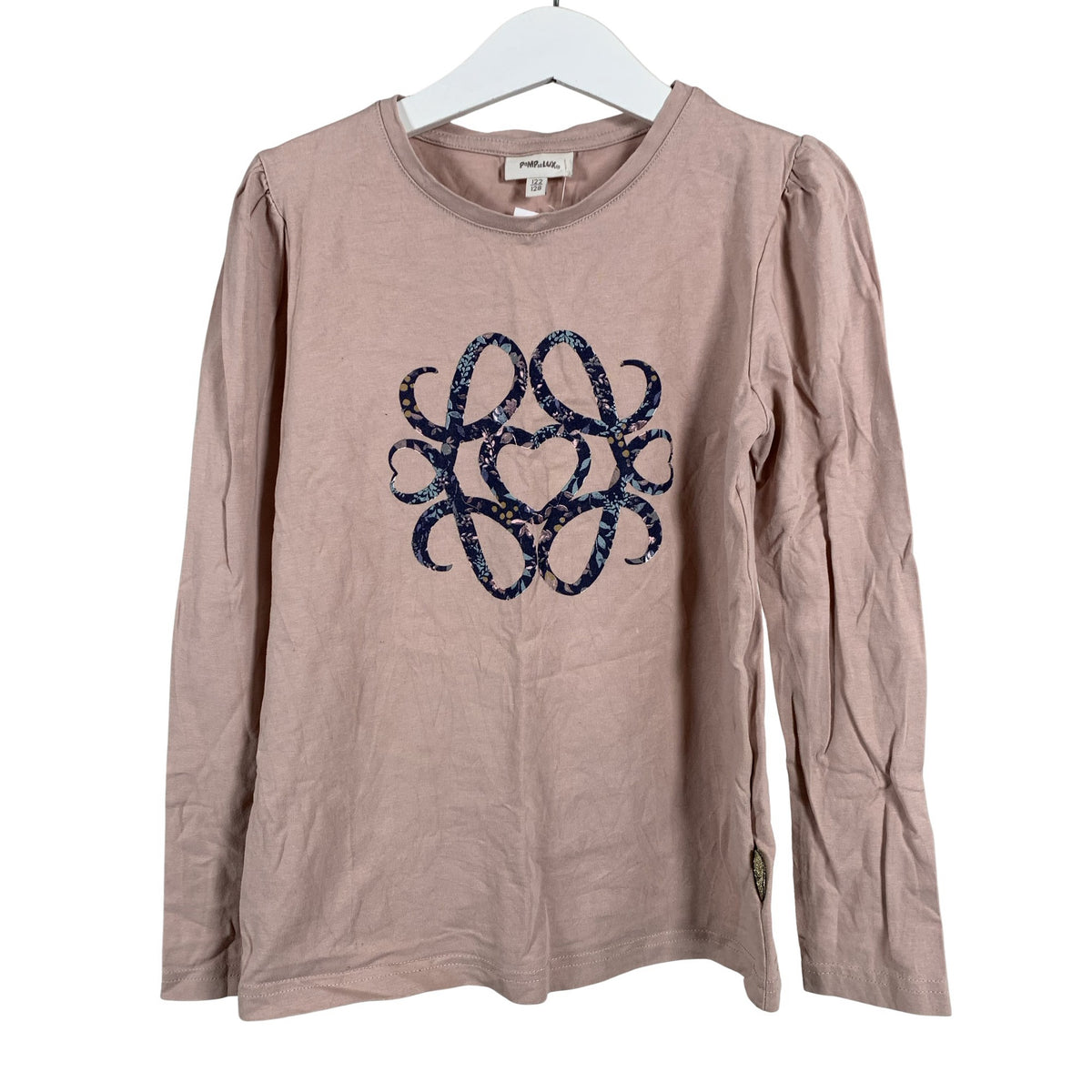 Unisex POMPdeLUX - Tricot shirt, size 116 - 122 - Light pink (1)