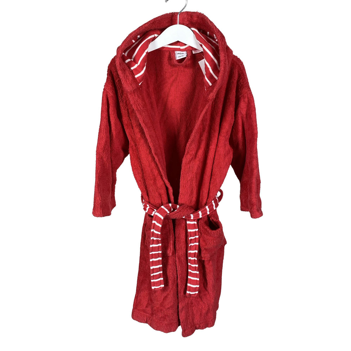 Unisex Polarn O. Pyret - Bathrobe, size 110 - 116 - Red (1)