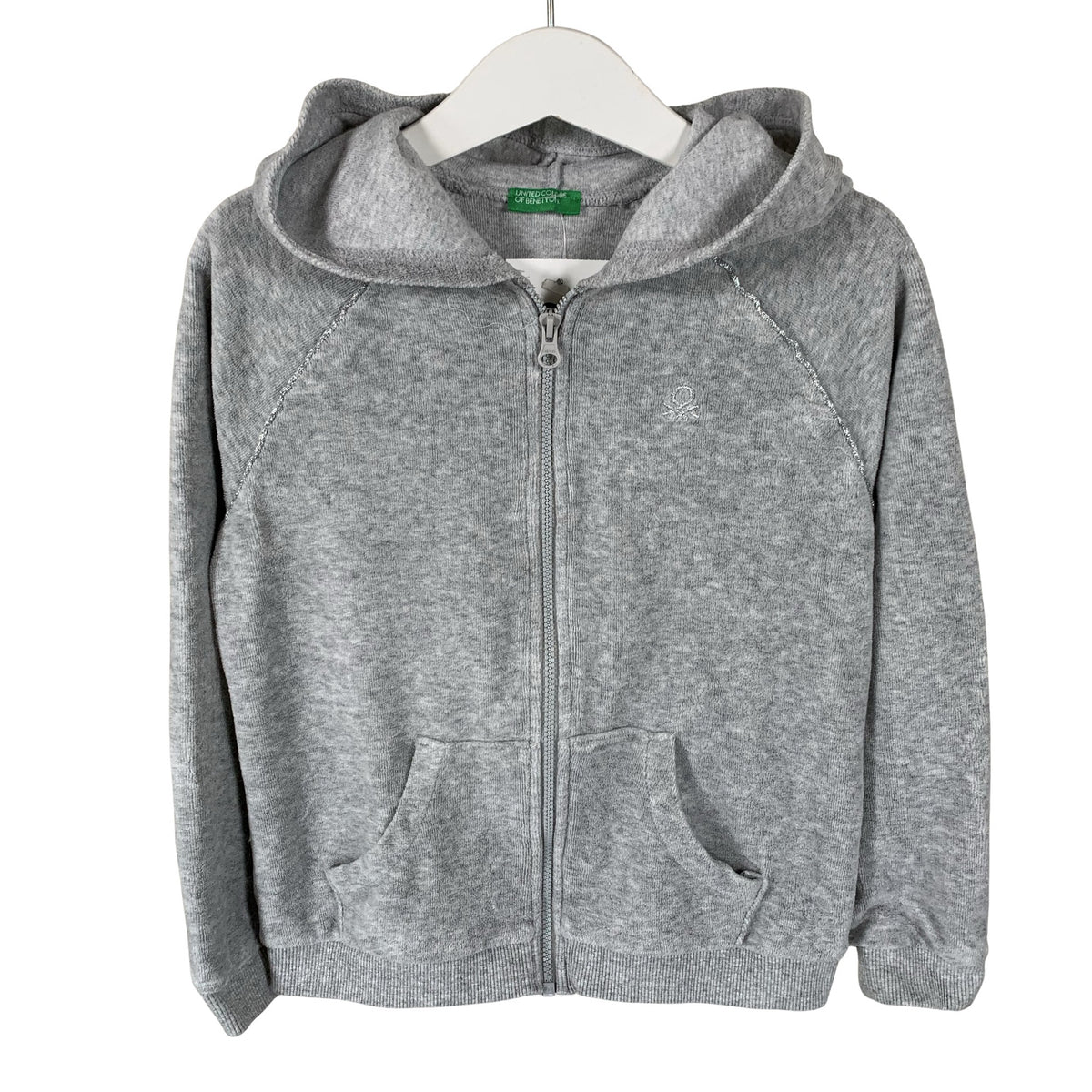 Unisex Benetton - Hoodie, size 116 - 122 - Gray (1)