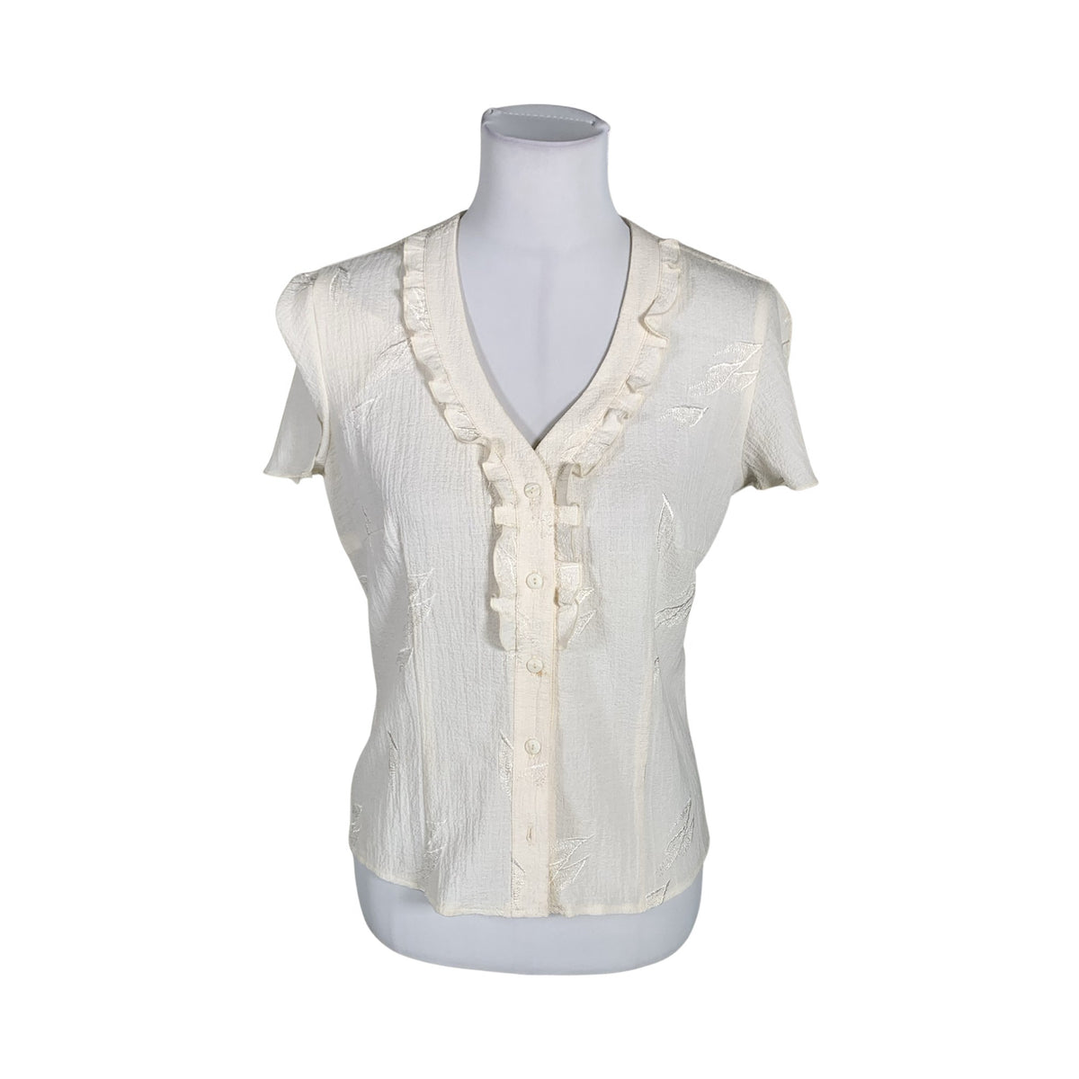 Unisex Caramel Moda - Short-sleeved blouse, size 38 - Beige (1)