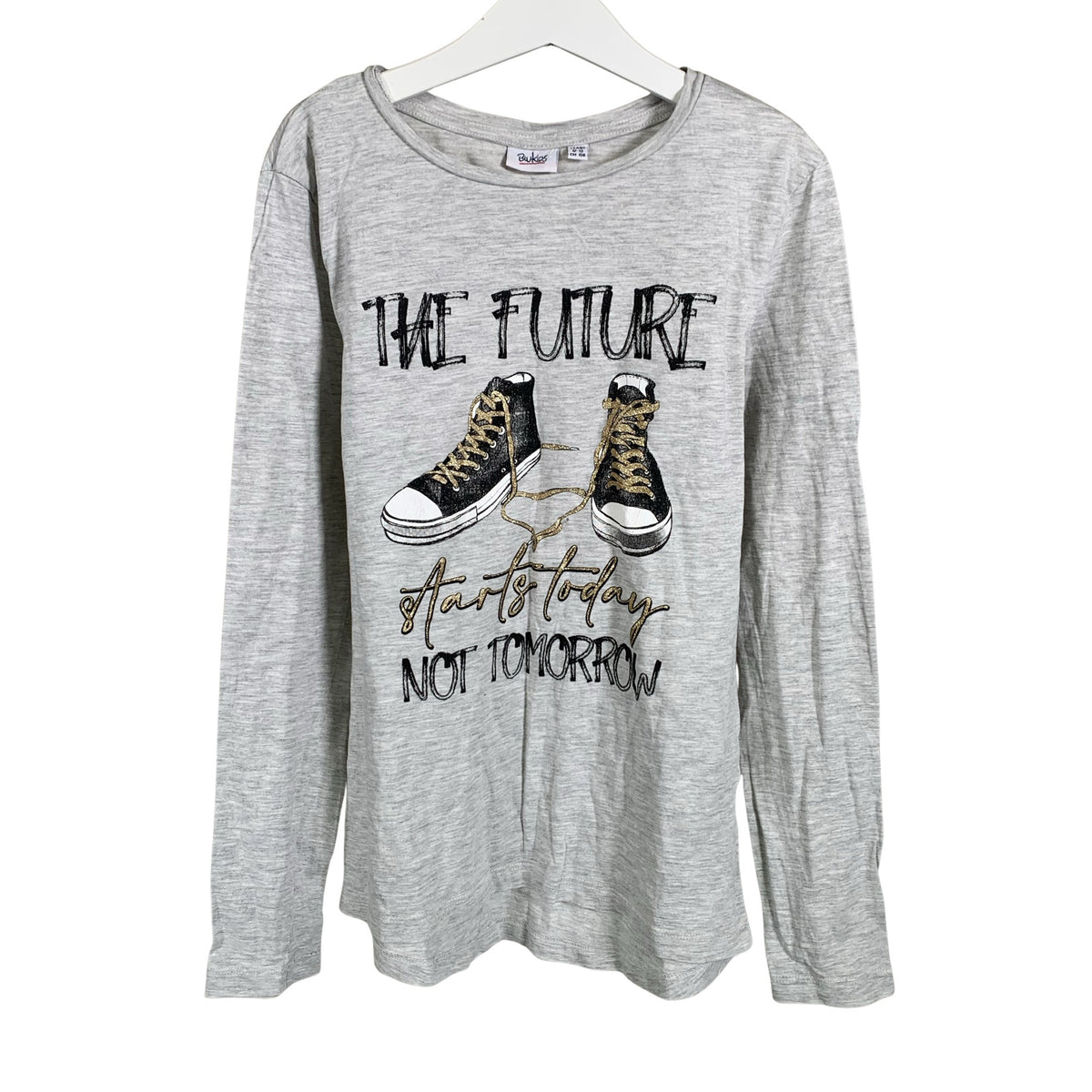 Unisex Blukids - Tricot shirt, size 152 - 158 - Gray (1)
