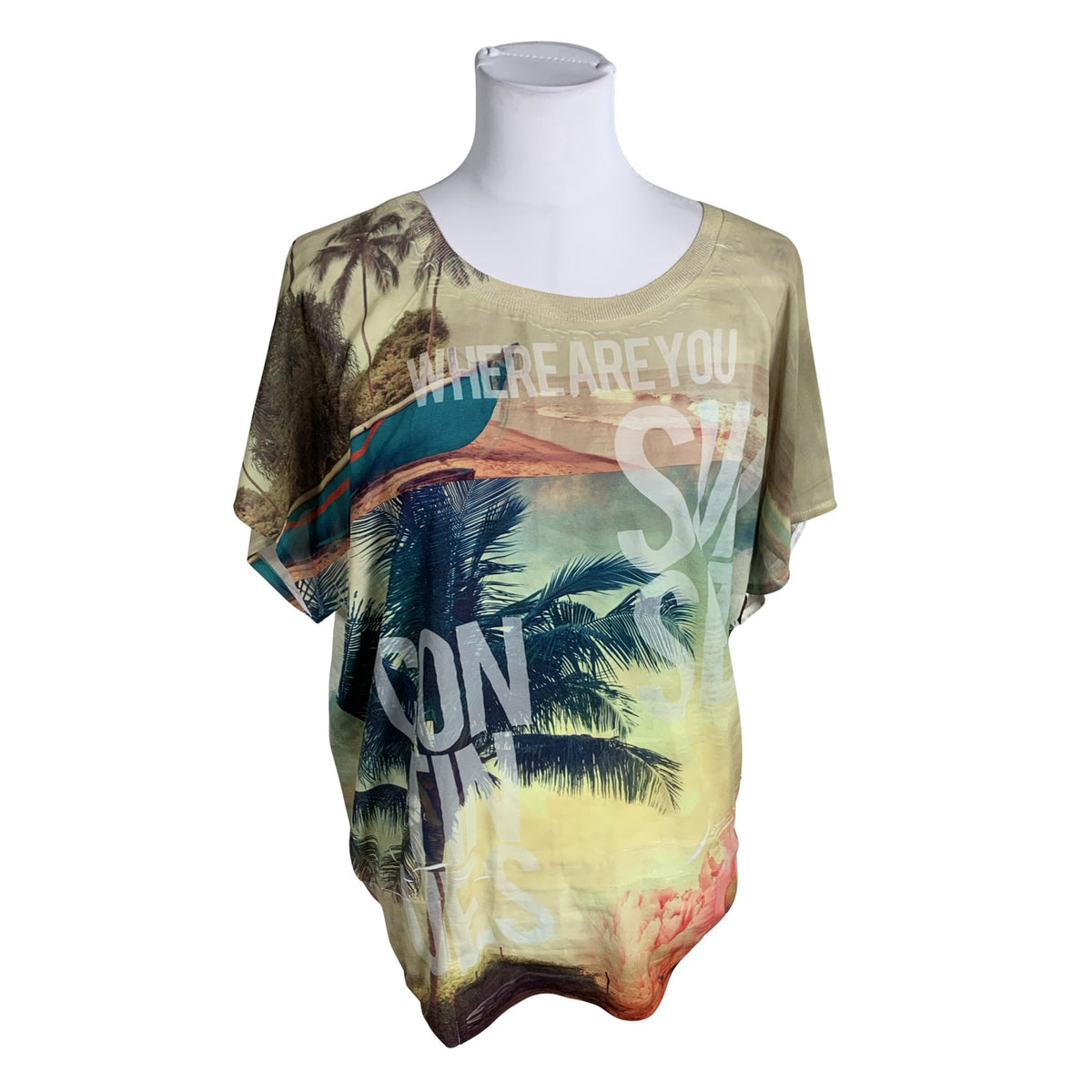 Unisex Love2Wait - Short-sleeved blouse, size 40 - Beige (1)