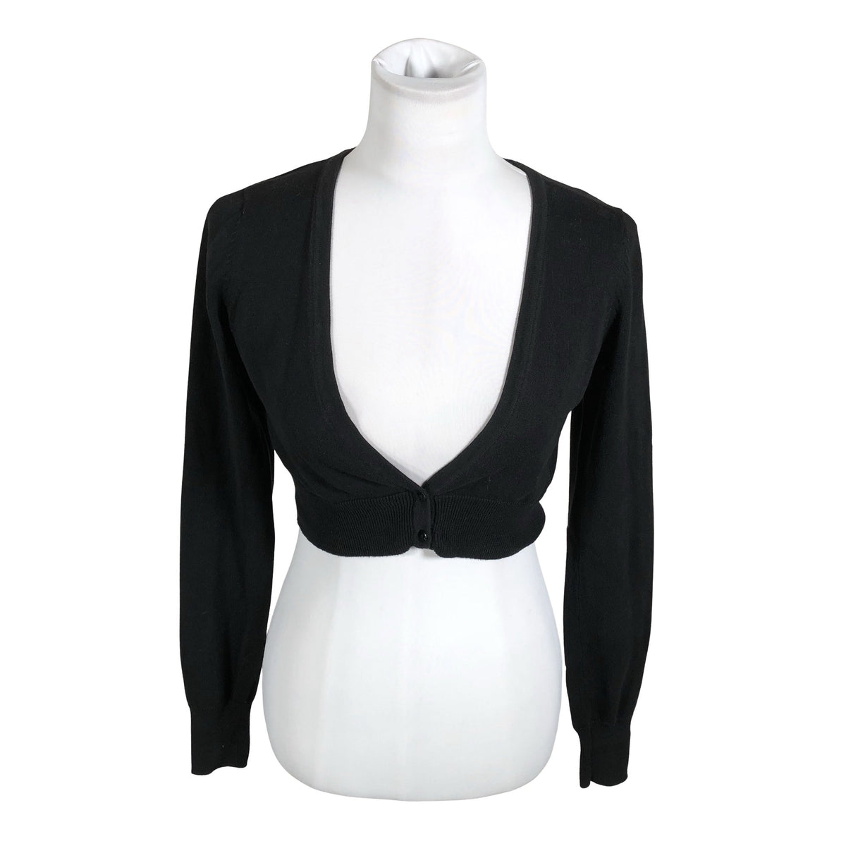 Unisex Esprit - Knit bolero jacket, size 36 - Black (1)