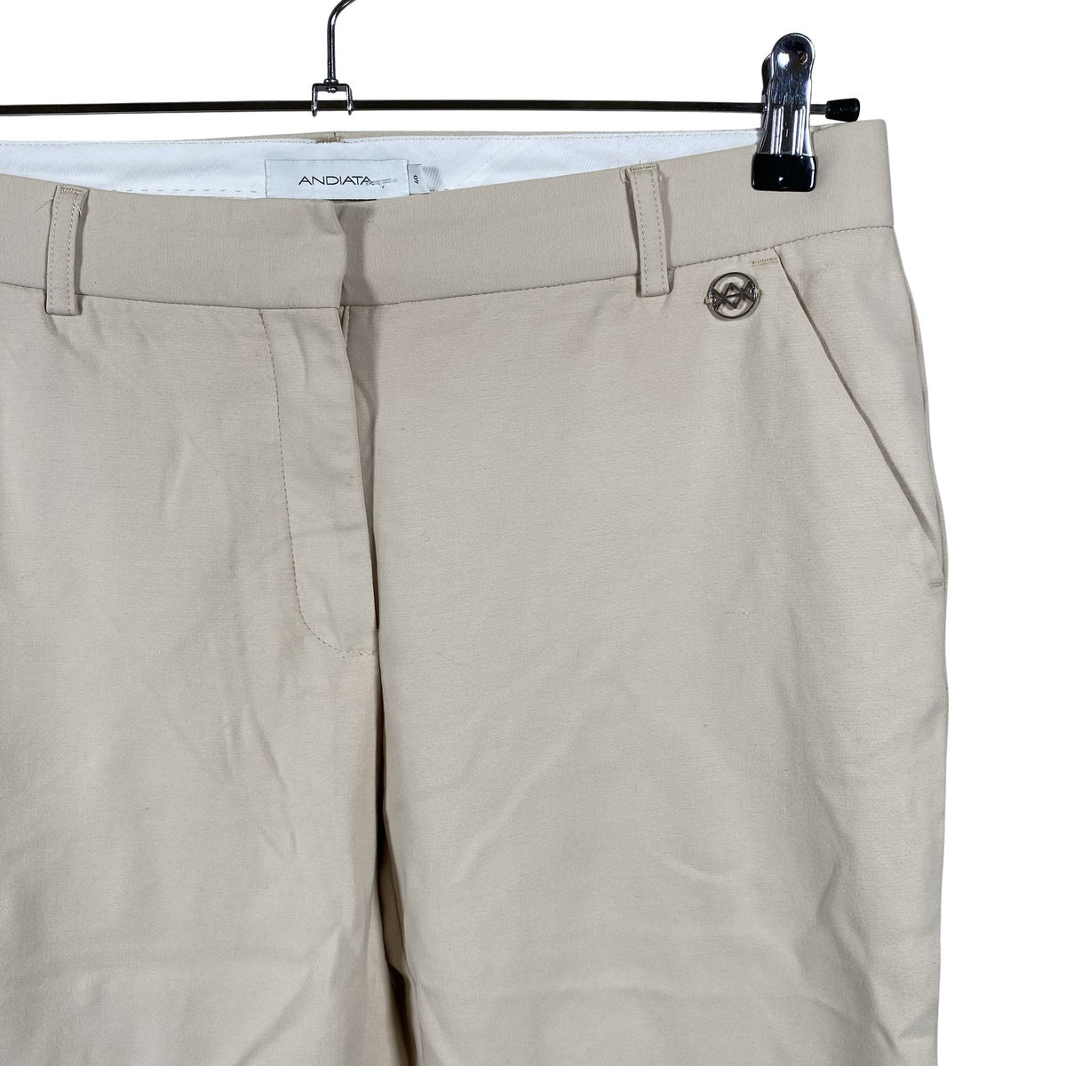 Unisex Andiata - Straight leg trousers, size 40 - Beige (2)