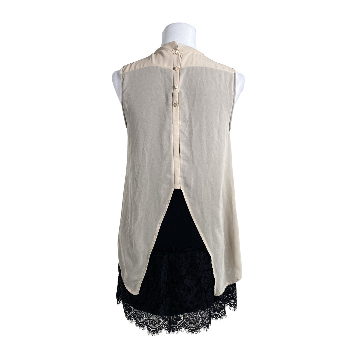 Unisex NO-NÀ - Schiffon dress, size 36 - Beige (2)