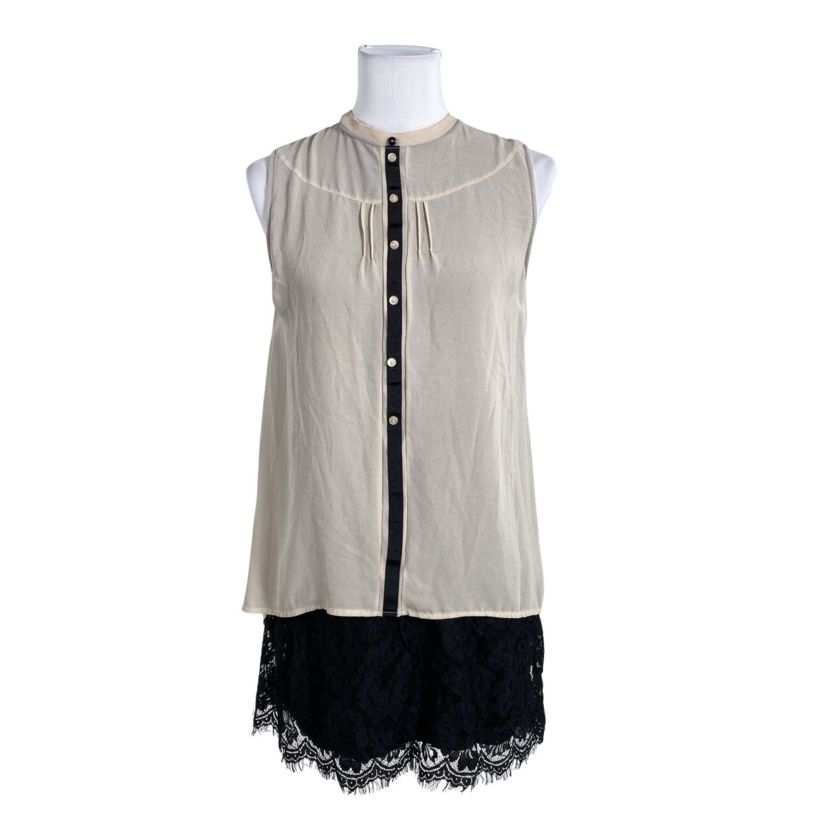 Unisex NO-NÀ - Schiffon dress, size 36 - Beige (1)