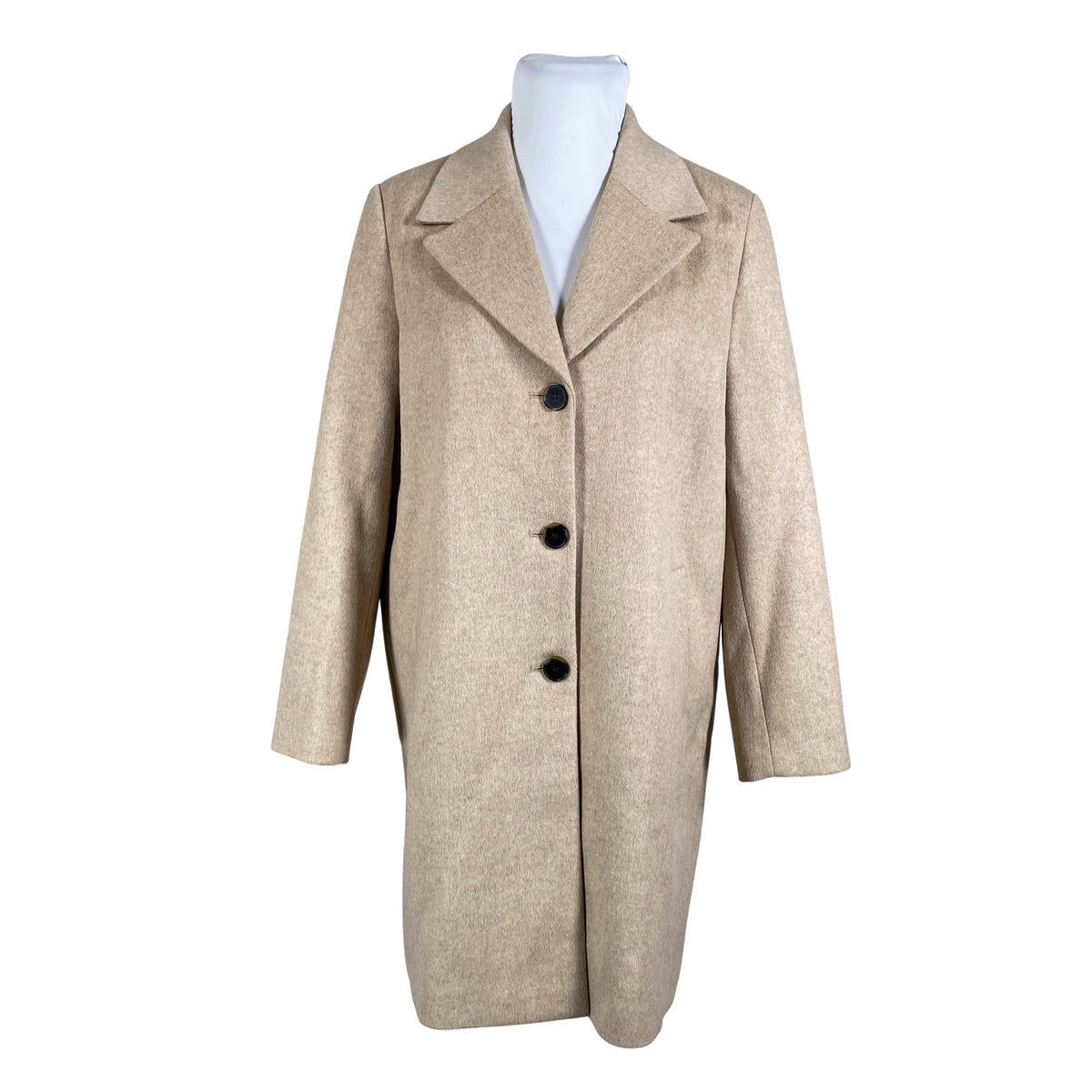 Unisex Selected - Wool coat, size 44 - Beige (1)