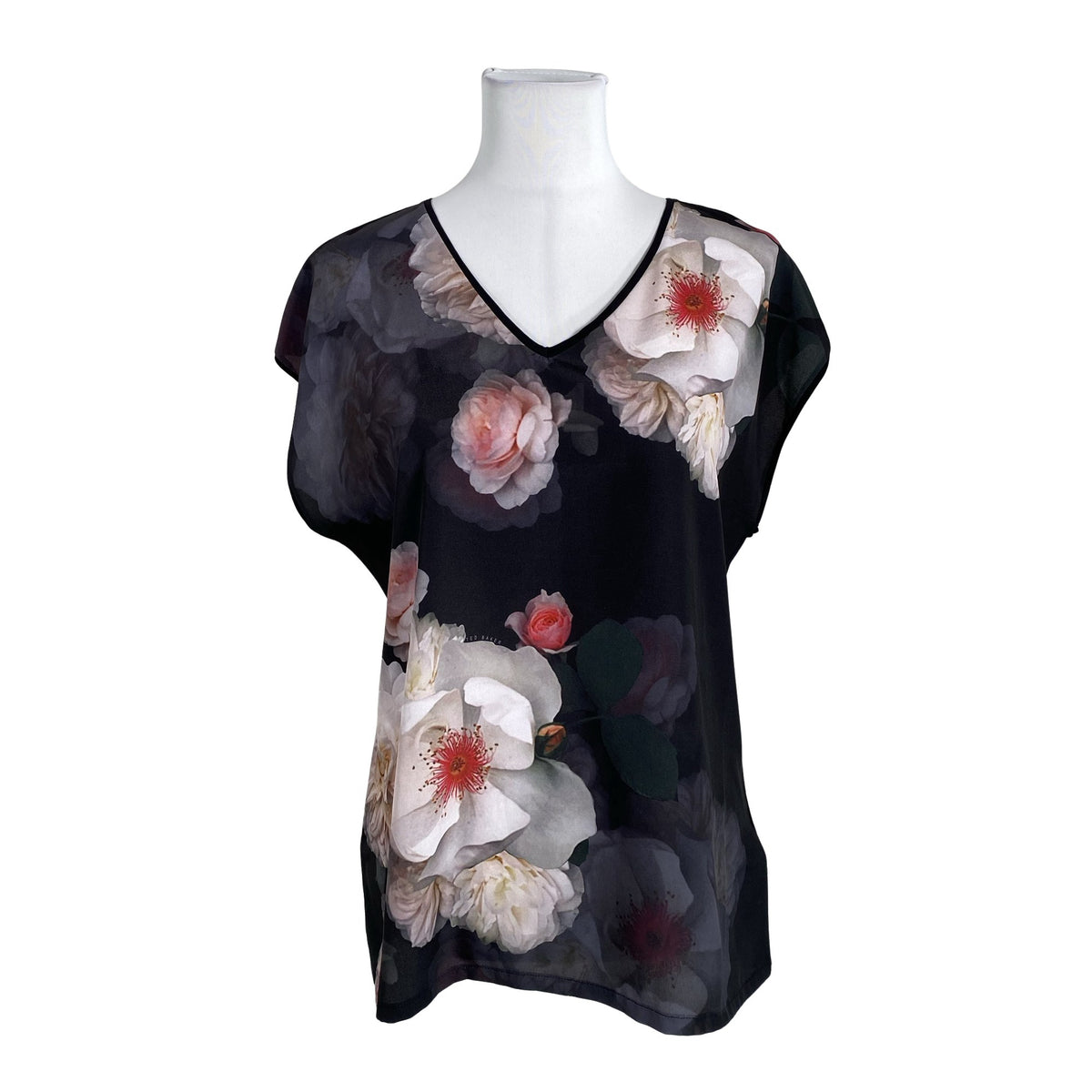 Unisex Ted Baker - Short-sleeved blouse, size 36 - Black (1)