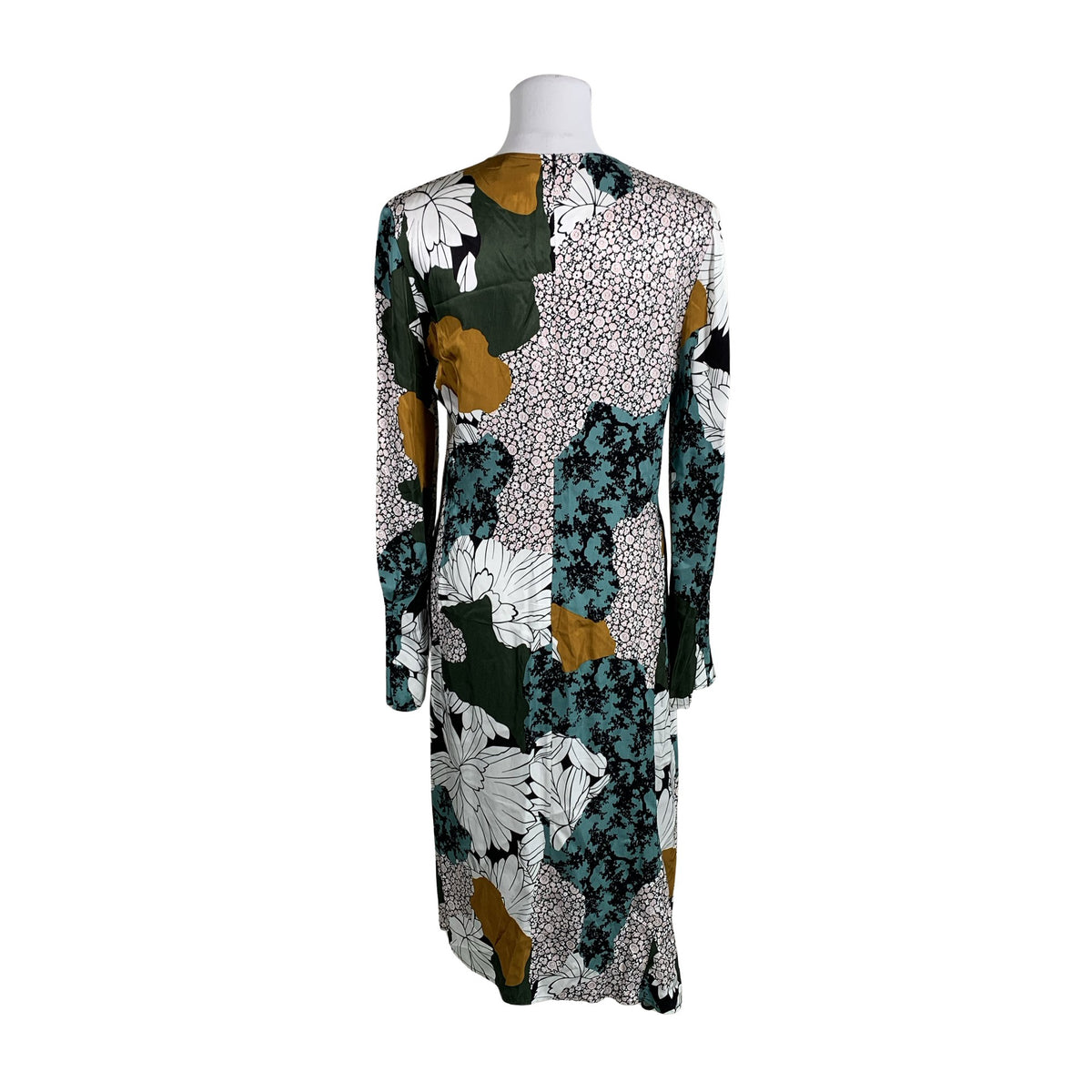 Unisex by Malene Birger - Schiffon dress, size 38 - Green (2)