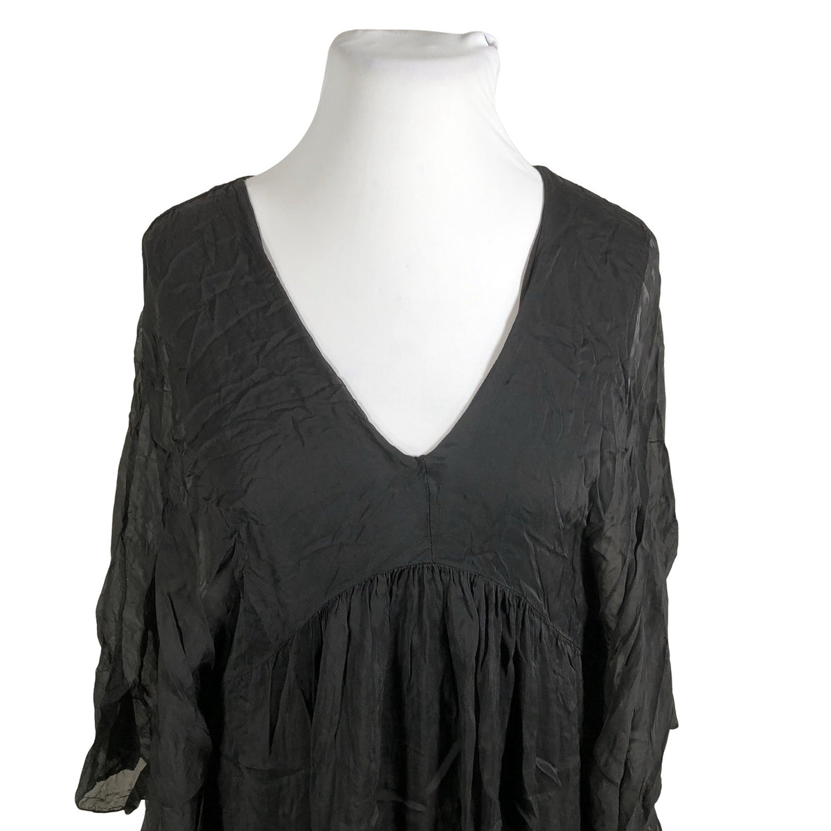 Unisex Bohemiana - Schiffon dress, size 42 - Black (3)