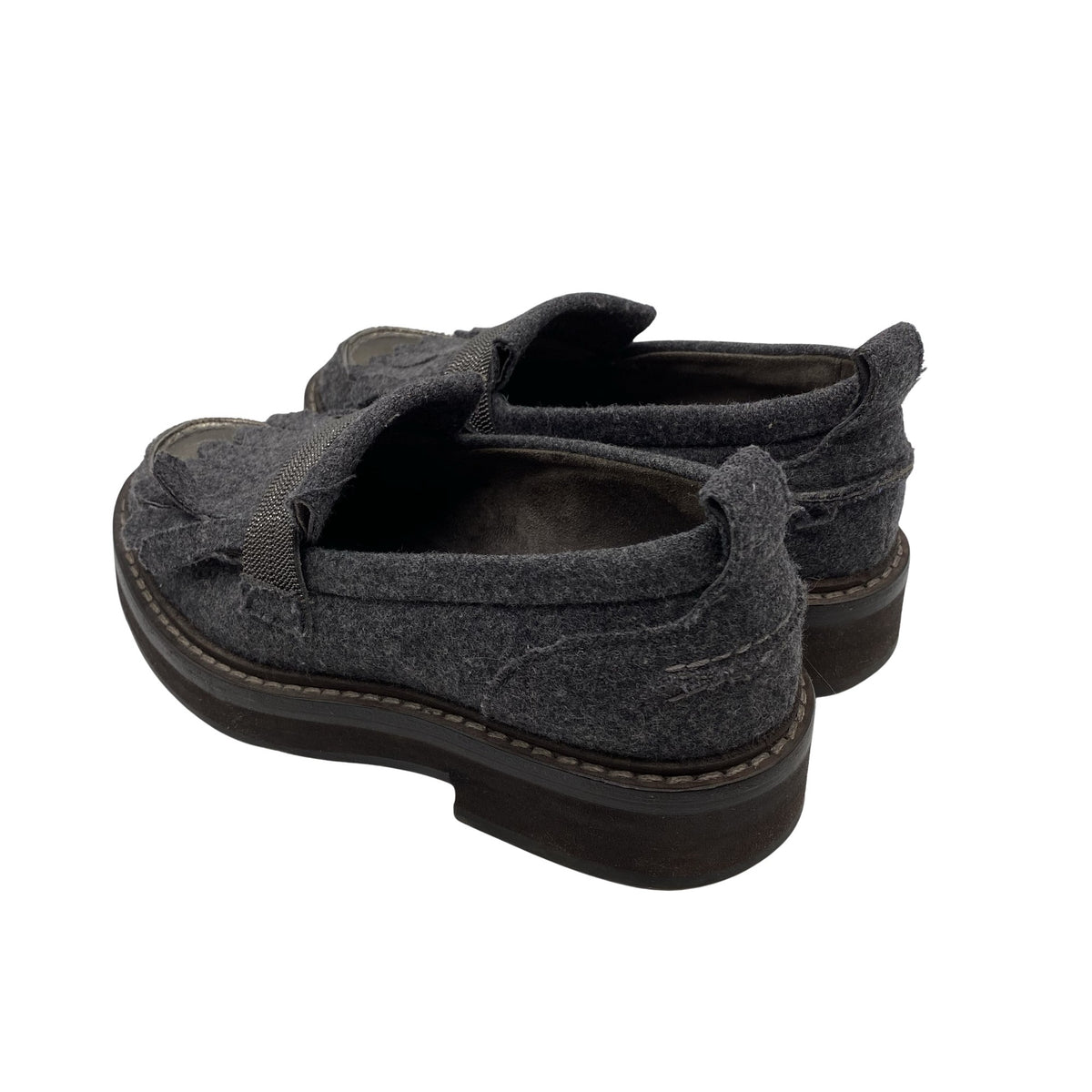 Unisex Brunello Cucinelli - Loafers, size 35 - Gray (2)