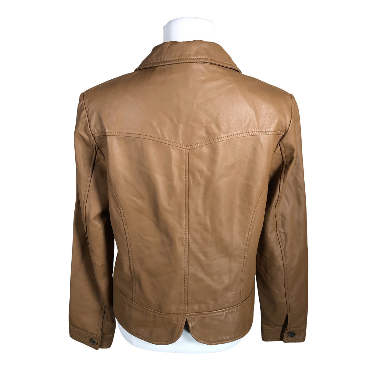 Unisex Tommy Hilfiger - Leather jacket, size 38 - Brown (2)