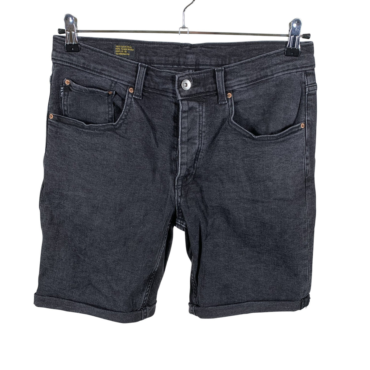Unisex Vailent - Denim shorts, size M - Black (1)