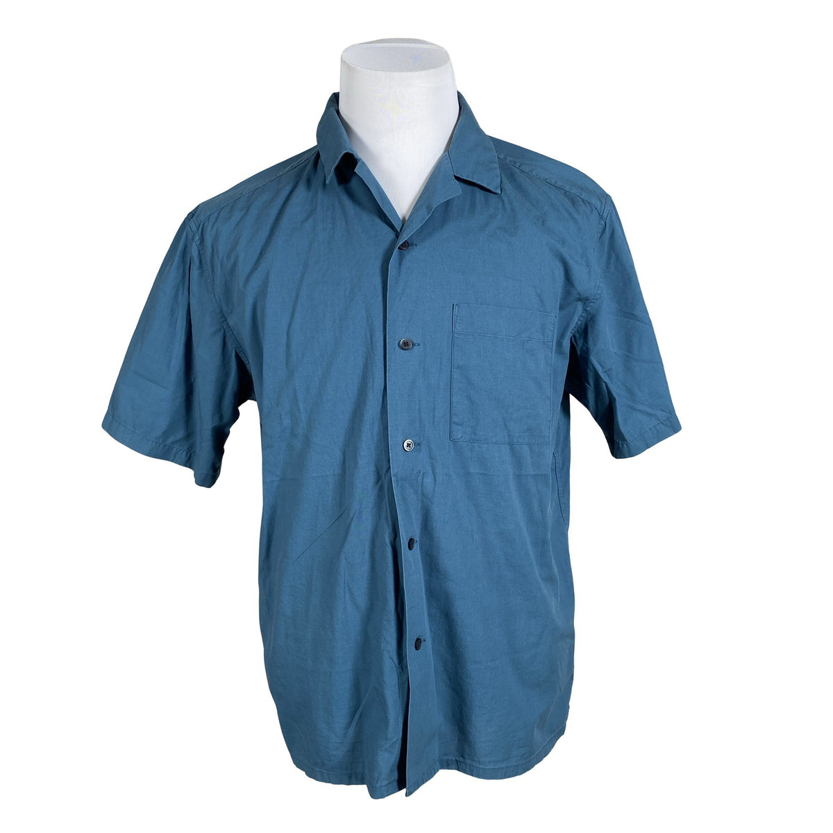 Unisex Uniqlo - Collared shirt, size M - Blue (1)