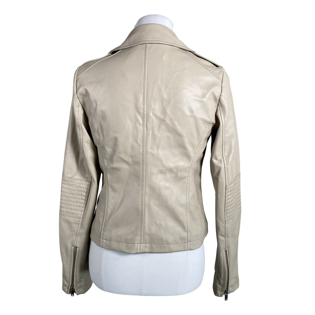 Unisex EDC by Esprit - Leather jacket, size 36 - Gray (2)