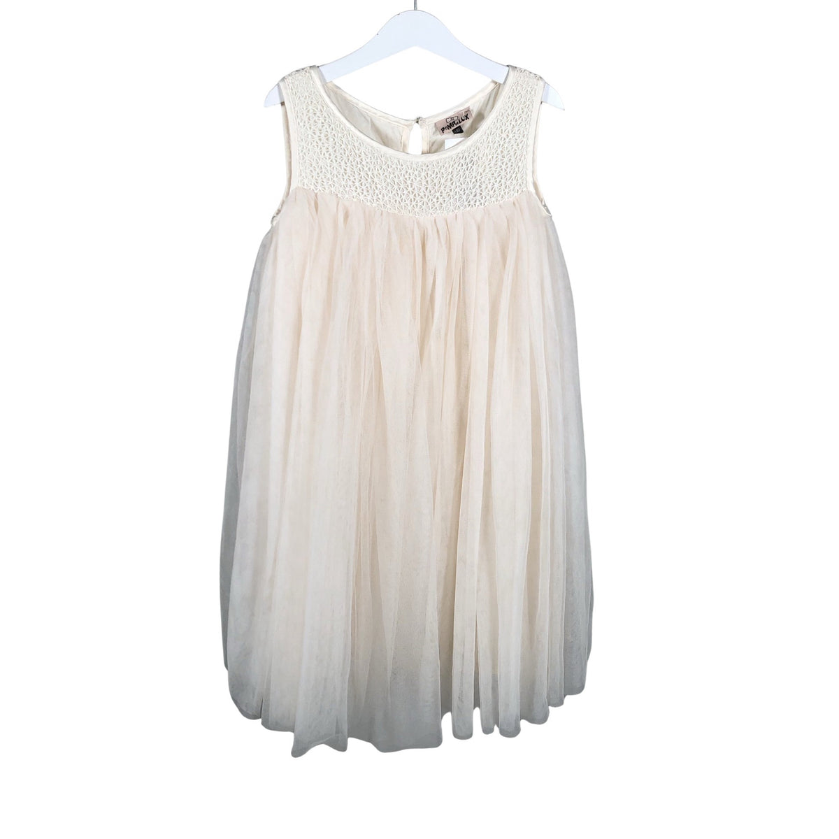 Unisex POMPdeLUX - Party dress, size 134 - 140 - Natural white (1)