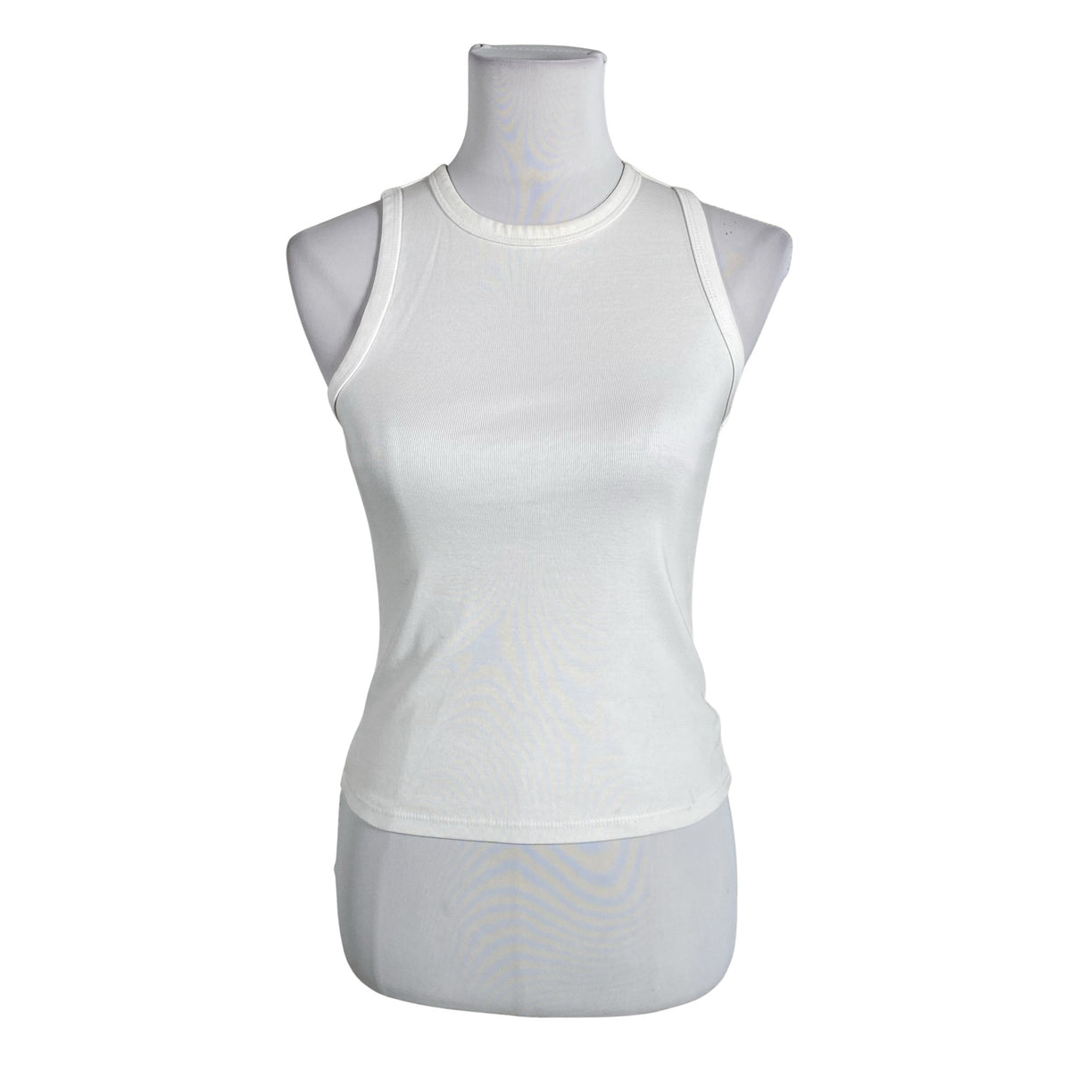 Unisex Lindex - Tricot tank top, size 36 - White (1)