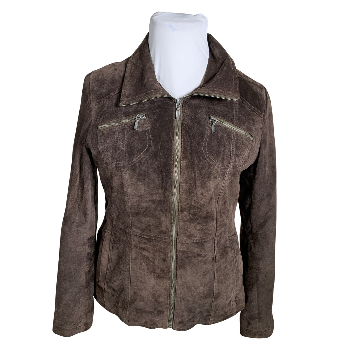 Unisex Big-L - Leather jacket, size 44 - Brown (1)