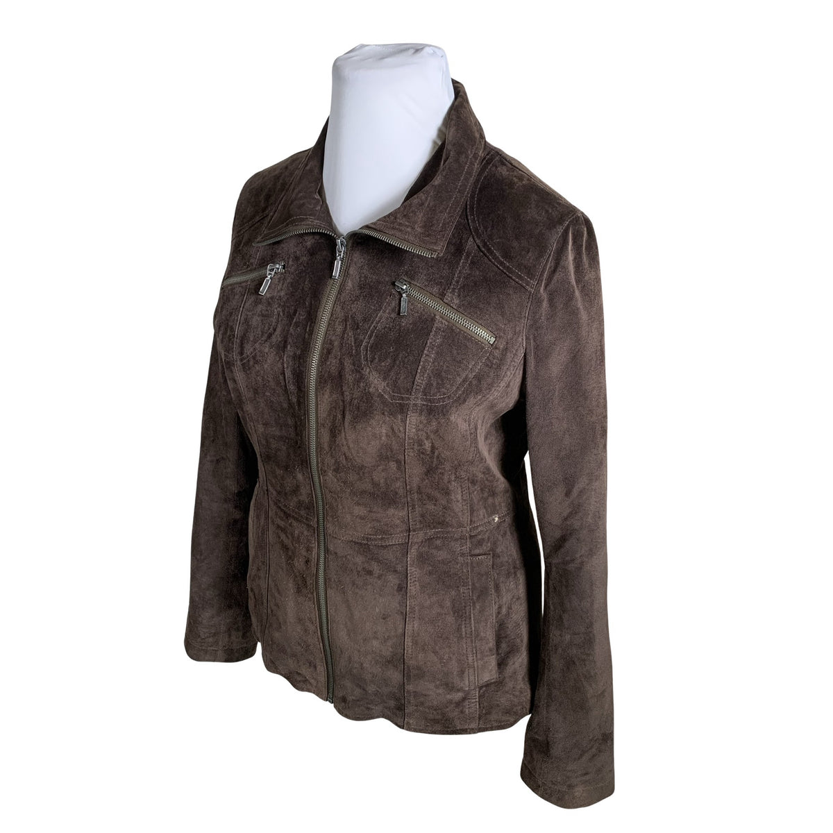 Unisex Big-L - Leather jacket, size 44 - Brown (3)