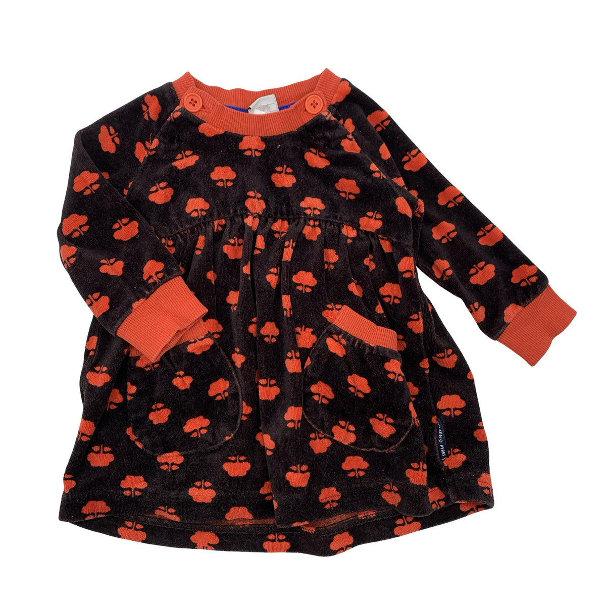 Unisex Polarn O. Pyret - Sweatshirt dress, size 68 - 74 - Black (1)